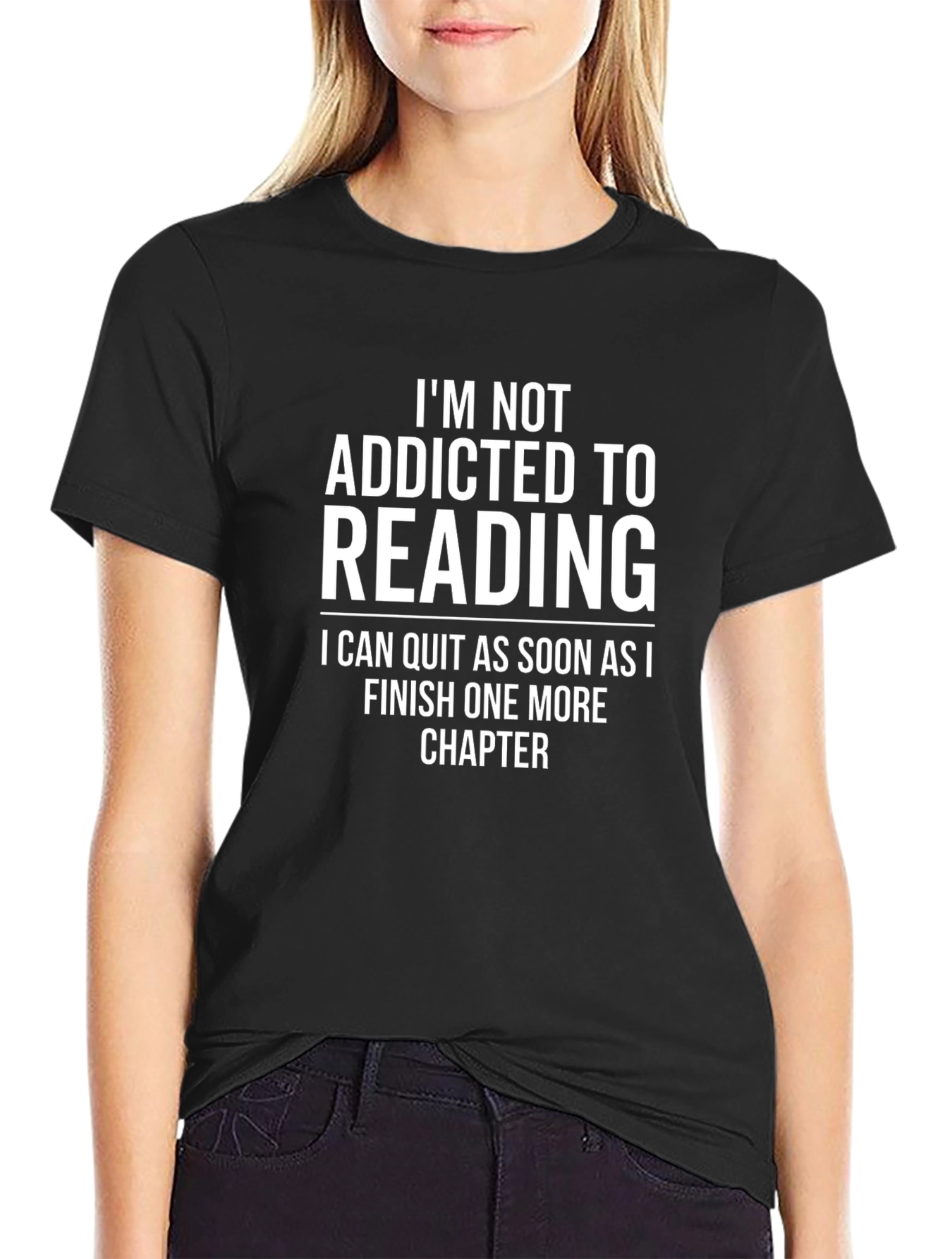 Funny Reading T-Shirt - Im Not Addicted