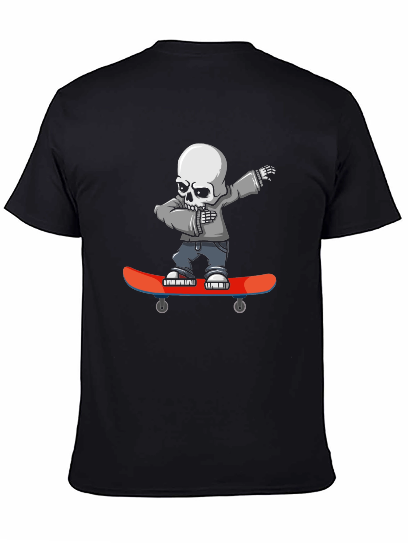 Skateboard Skeleton Graphic T-Shirt