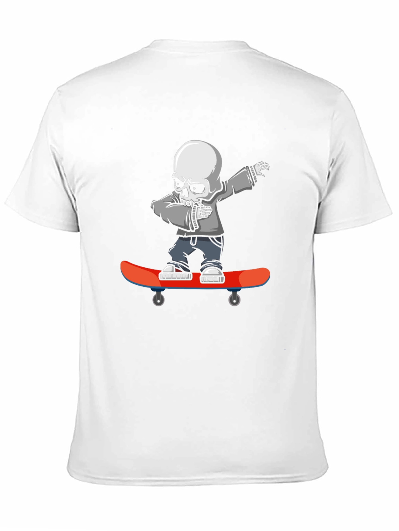 Skateboard Skeleton Graphic T-Shirt