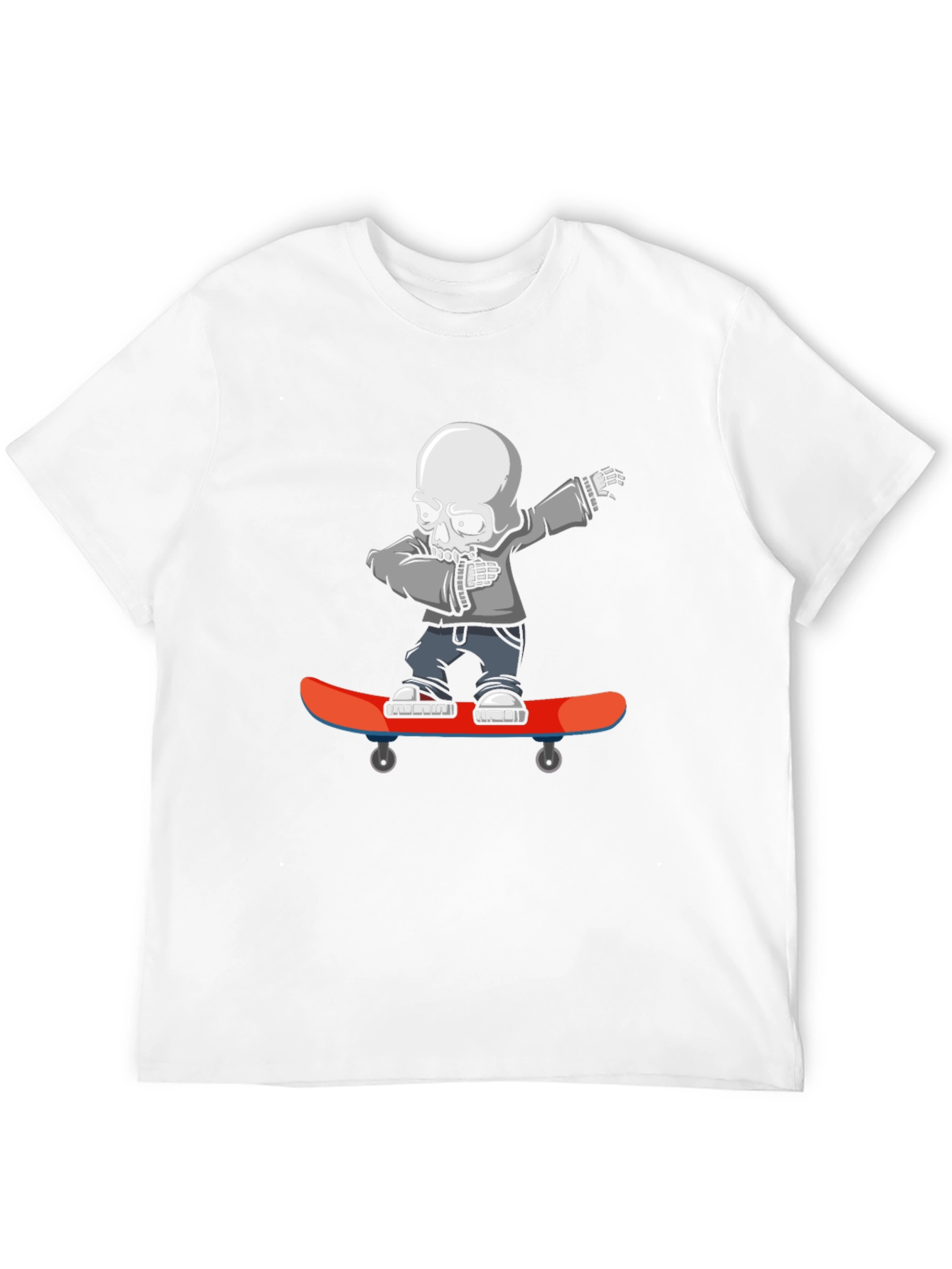 Skateboard Skeleton Graphic T-Shirt