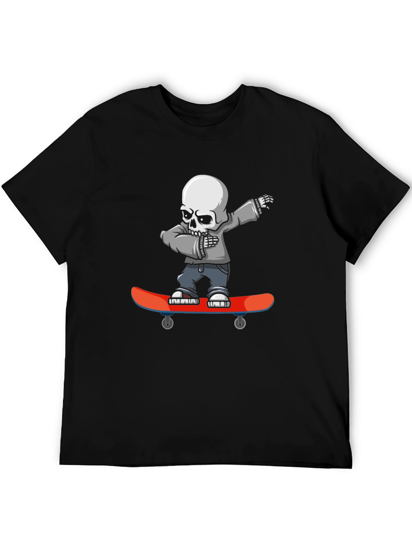 Skateboard Skeleton Graphic T-Shirt