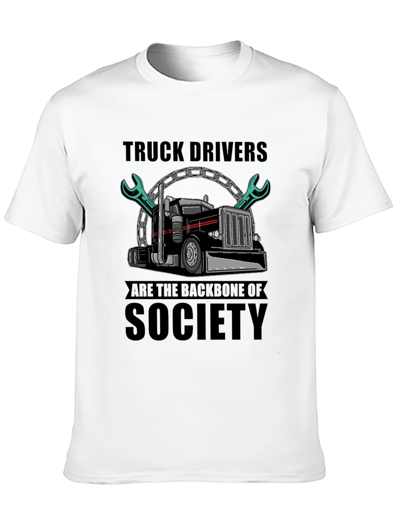 Truck Driver Backbone T-Shirt