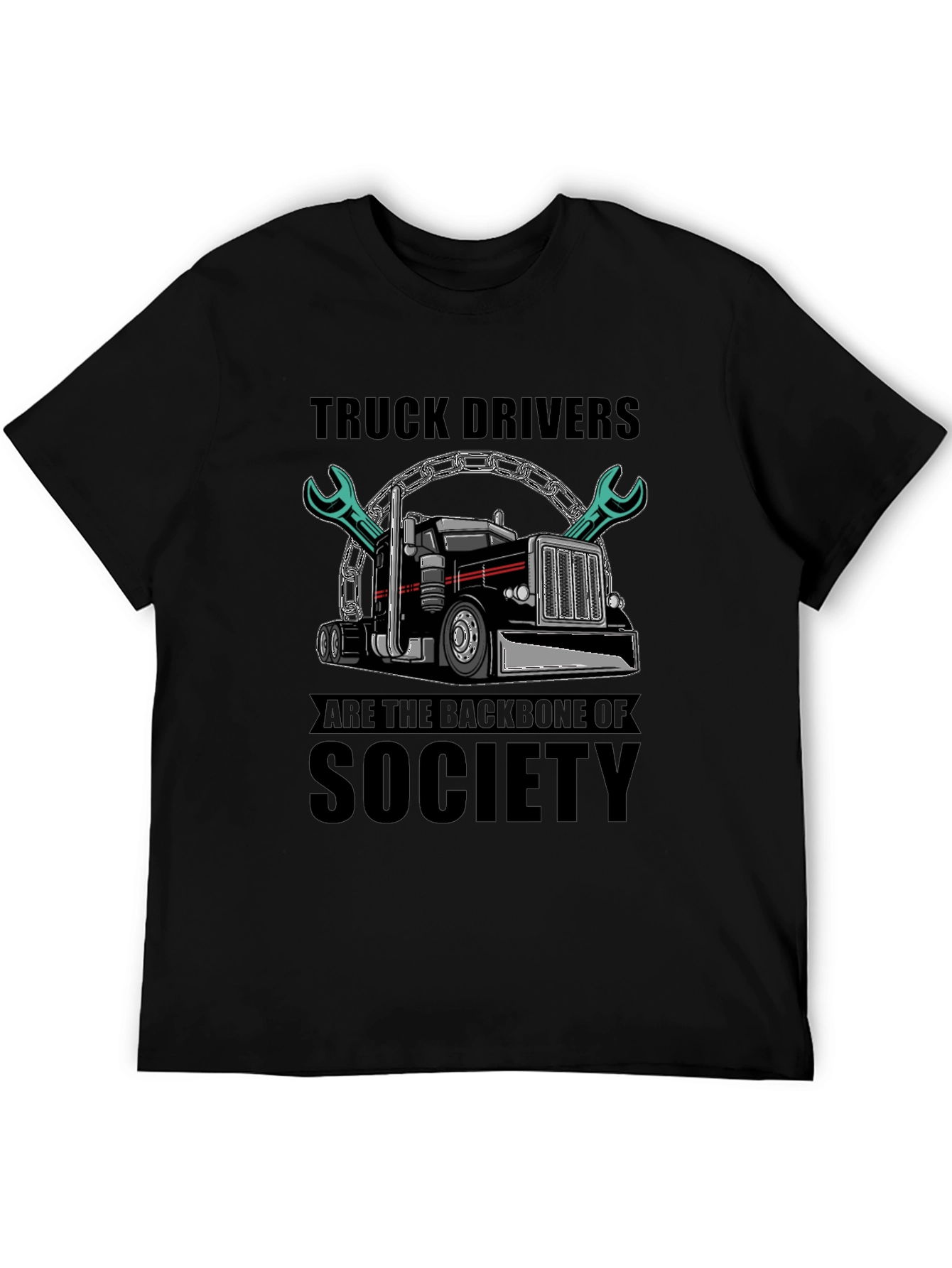 Truck Driver Backbone T-Shirt