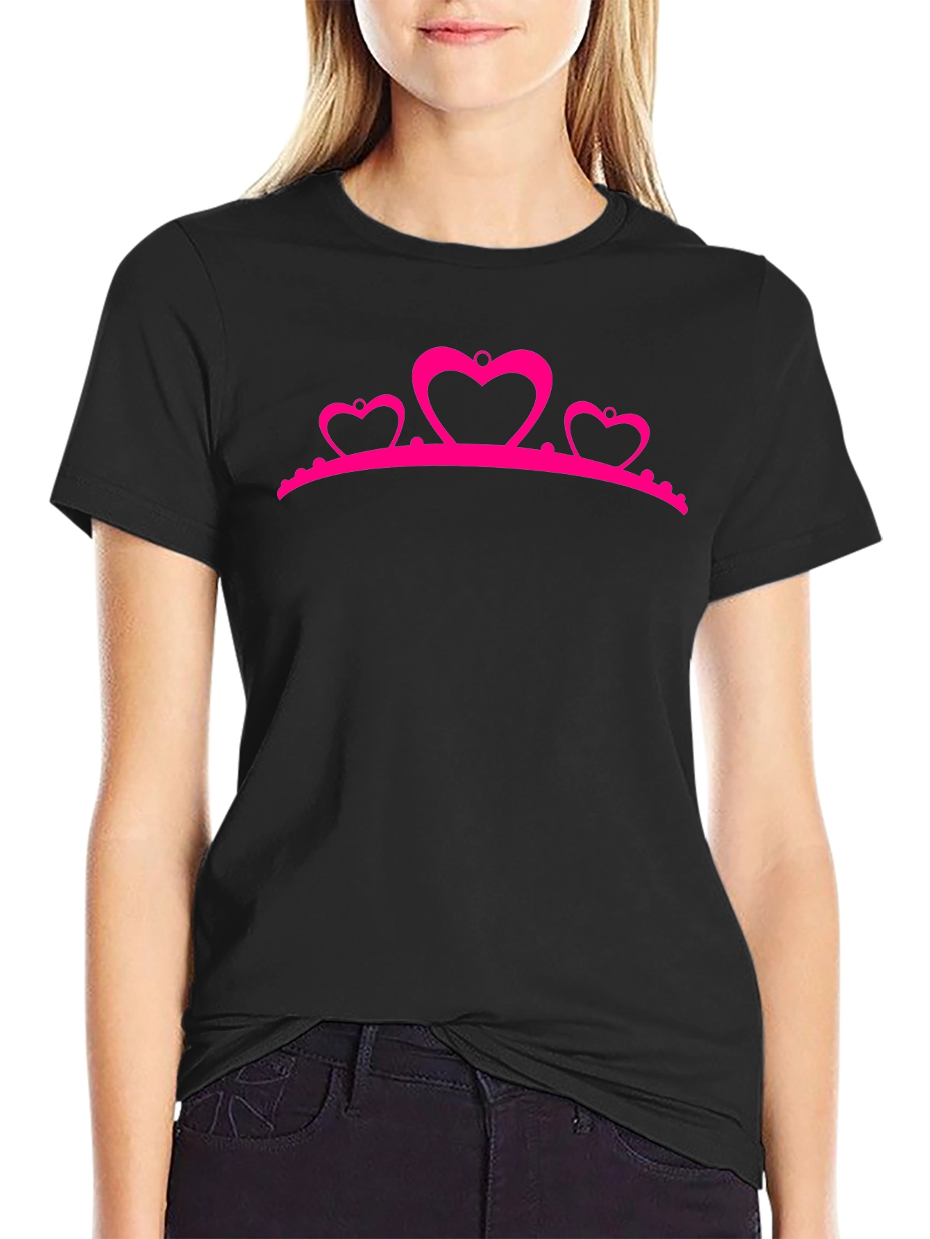 Princess Crown Heart Graphic Tee