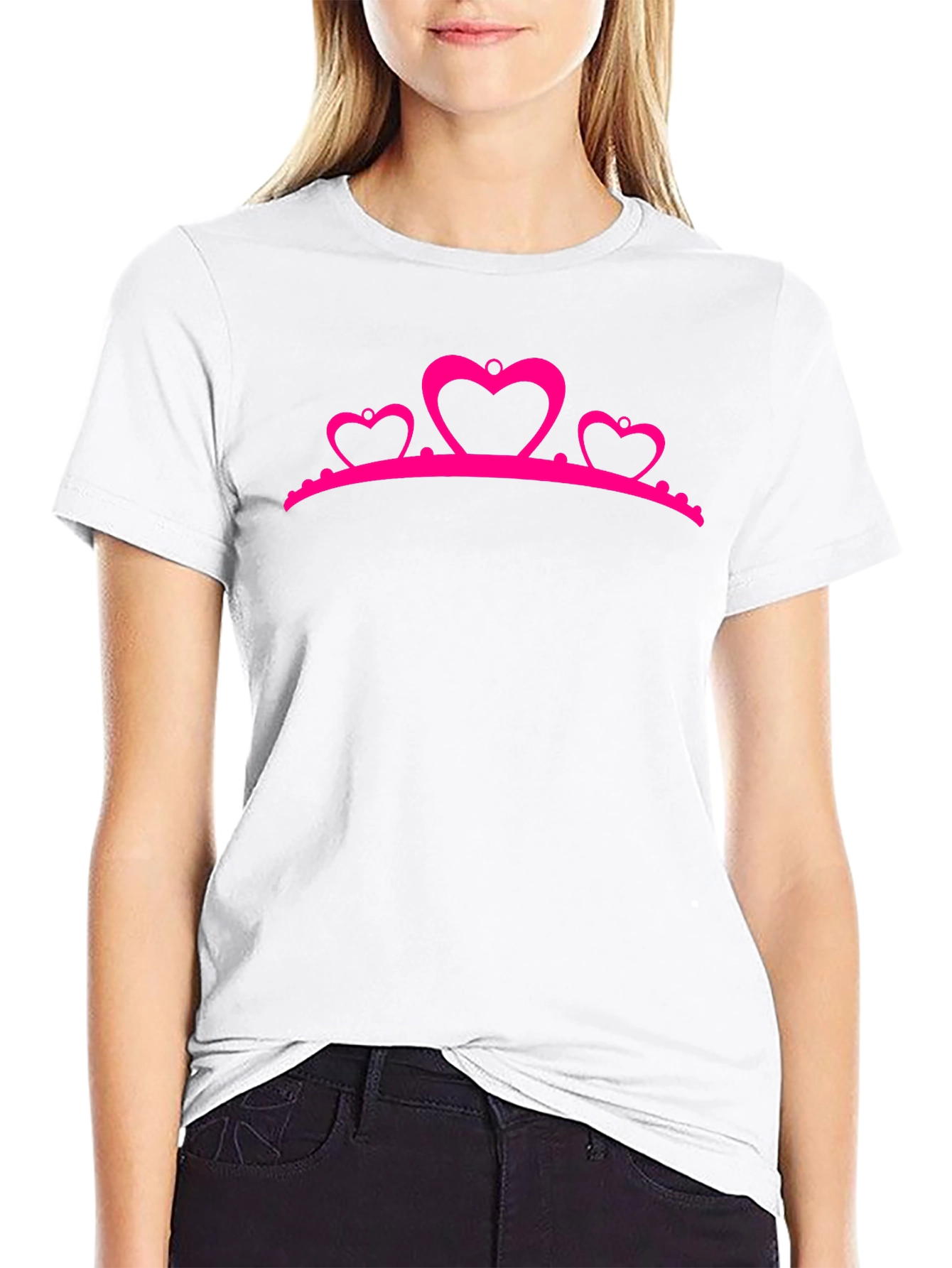 Princess Crown Heart Graphic Tee