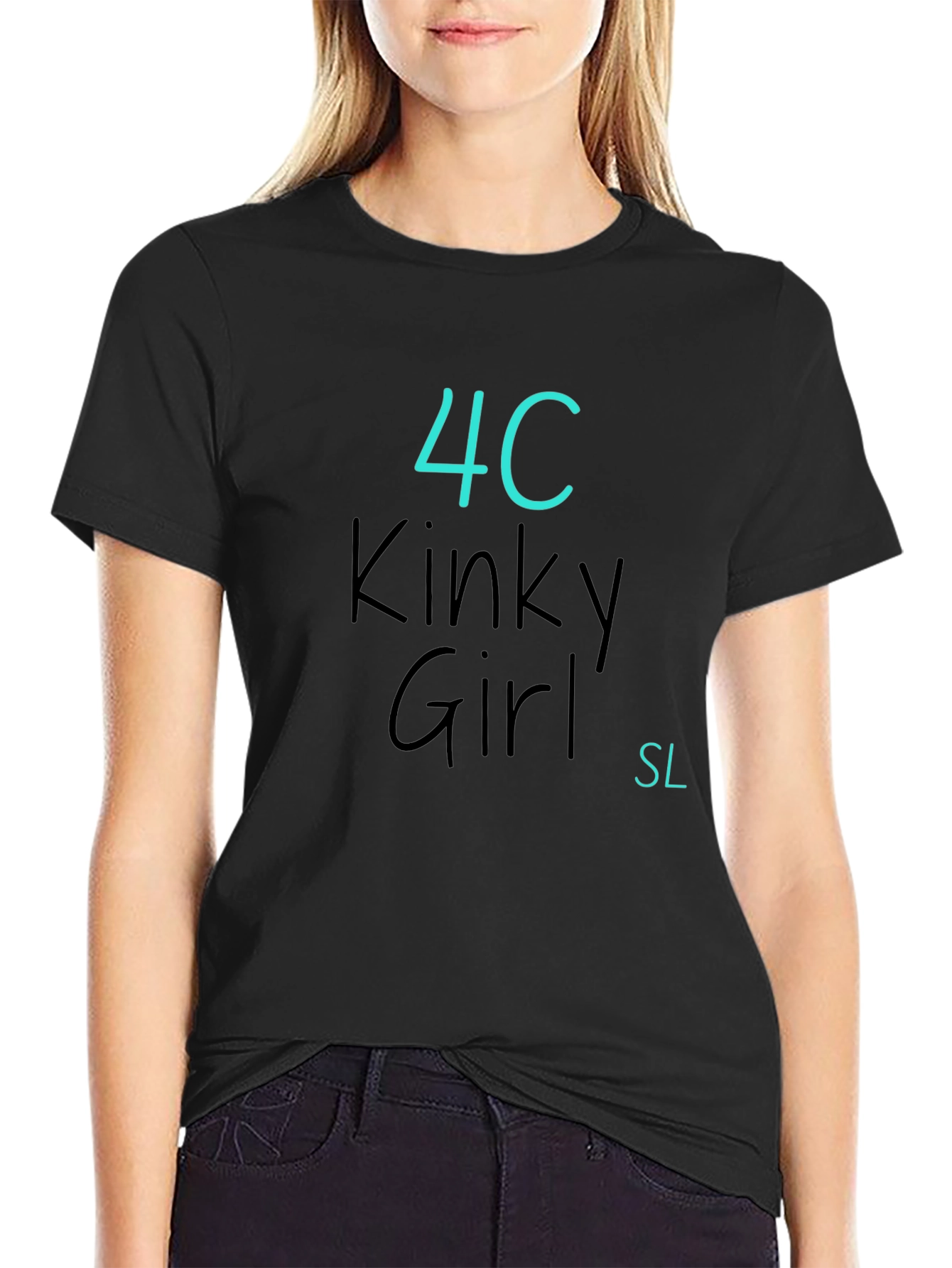4C Kinky Girl SL Black T-Shirt