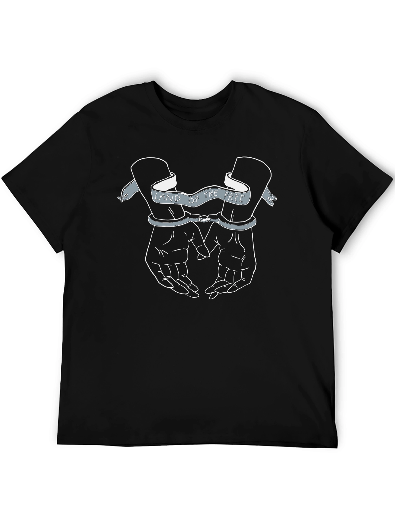 Land Of The Free Handcuffed Graphic T-Shirt