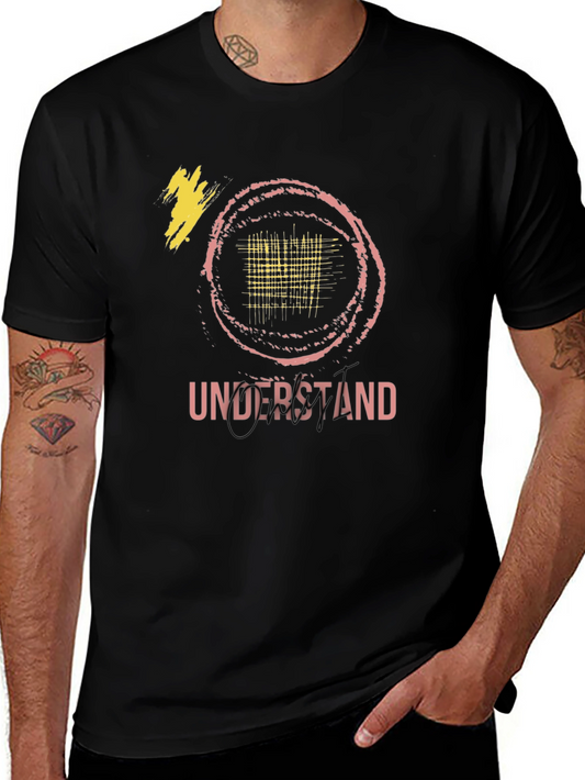Understand Graphic Tee - Trendy Black Cotton Shirt