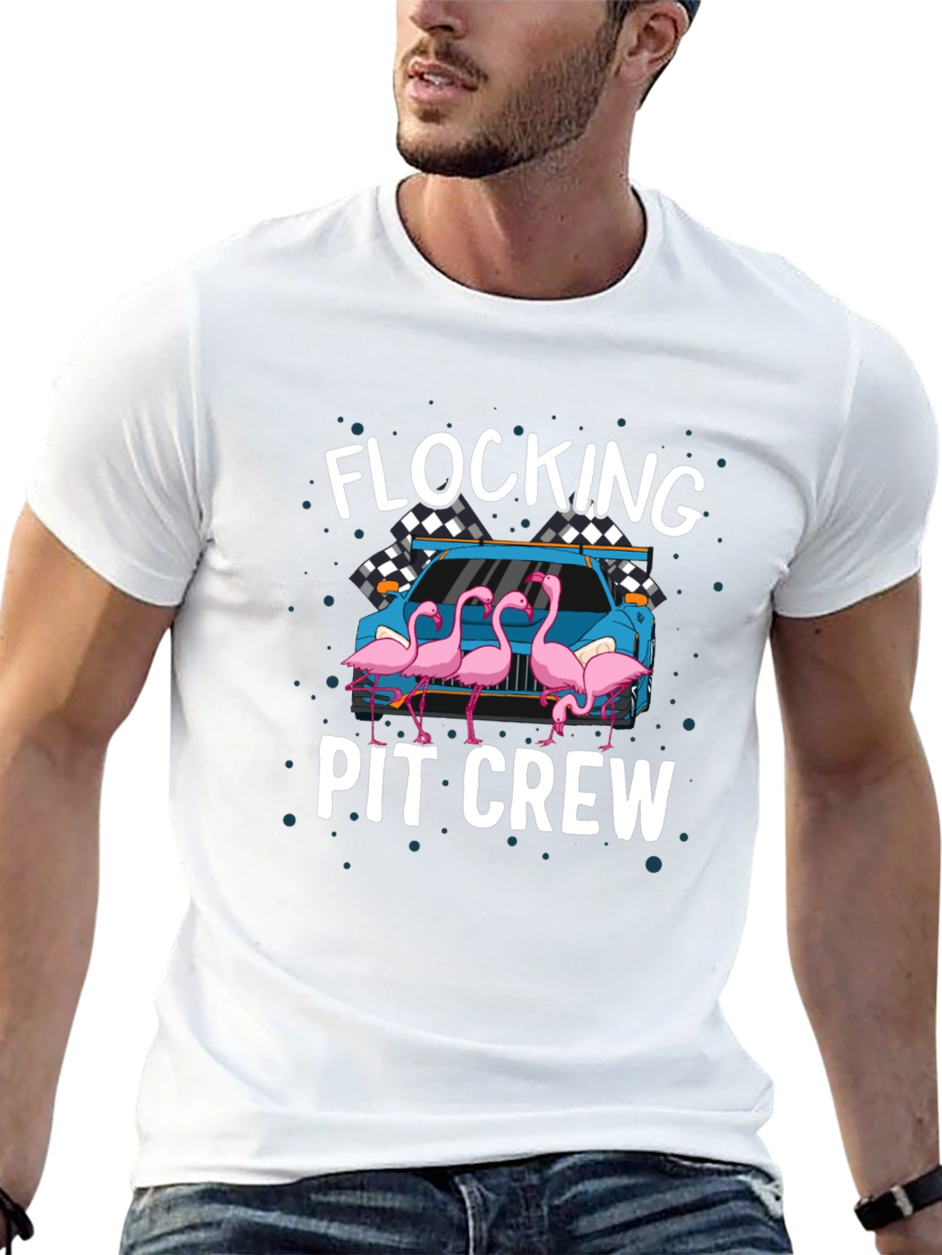 Flocking Pit Crew T-Shirt