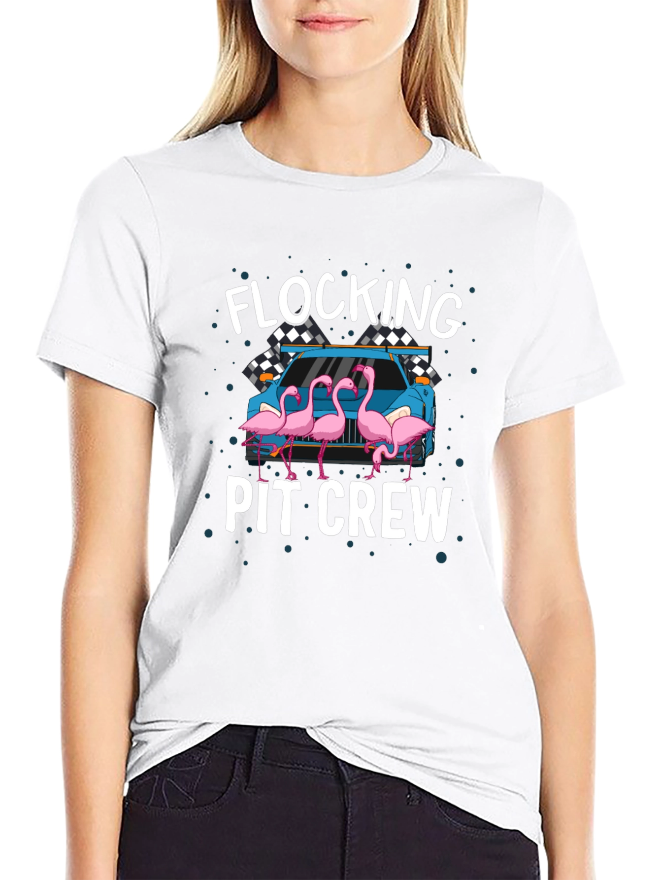 Flocking Pit Crew T-Shirt