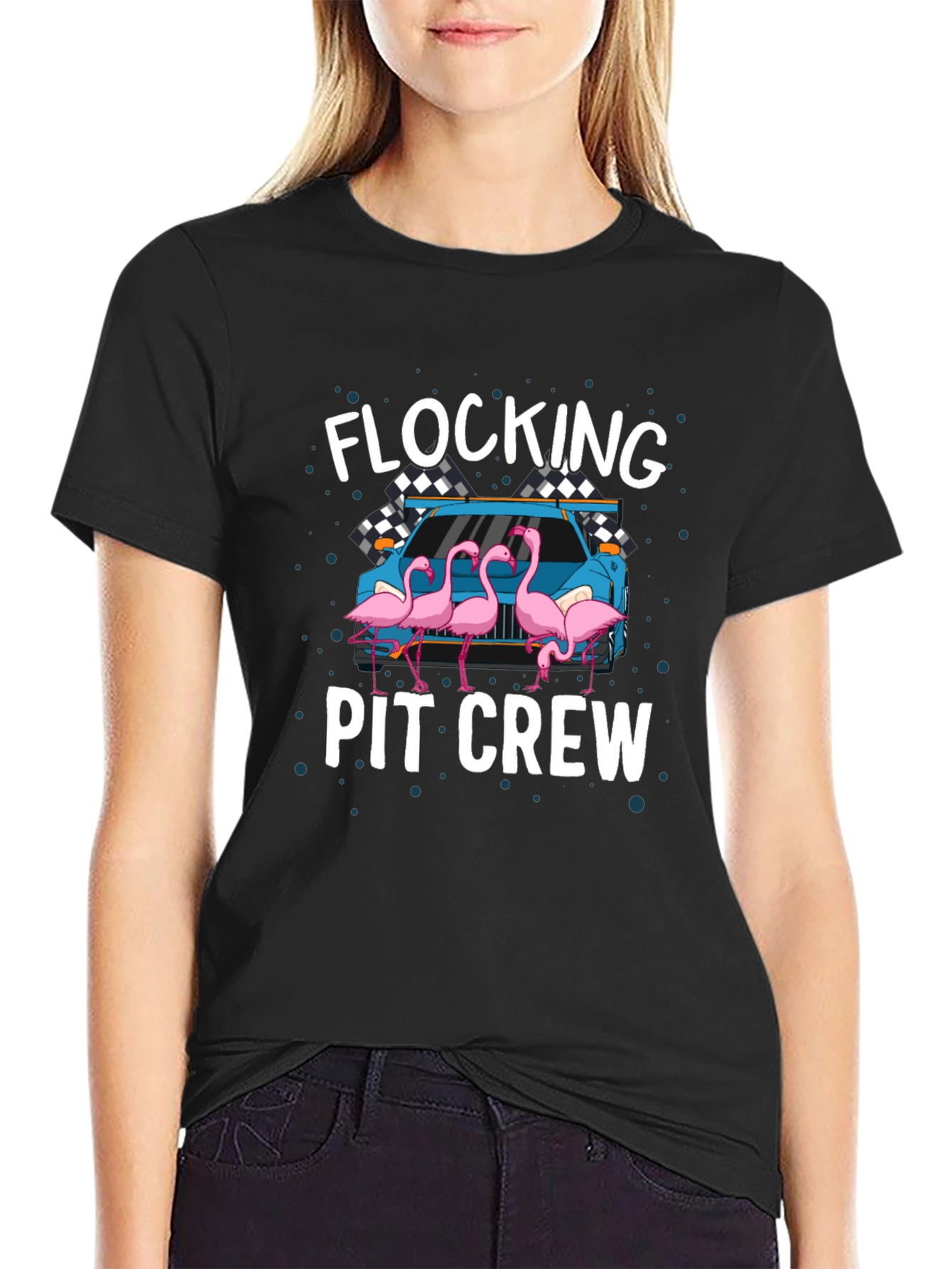 Flocking Pit Crew T-Shirt