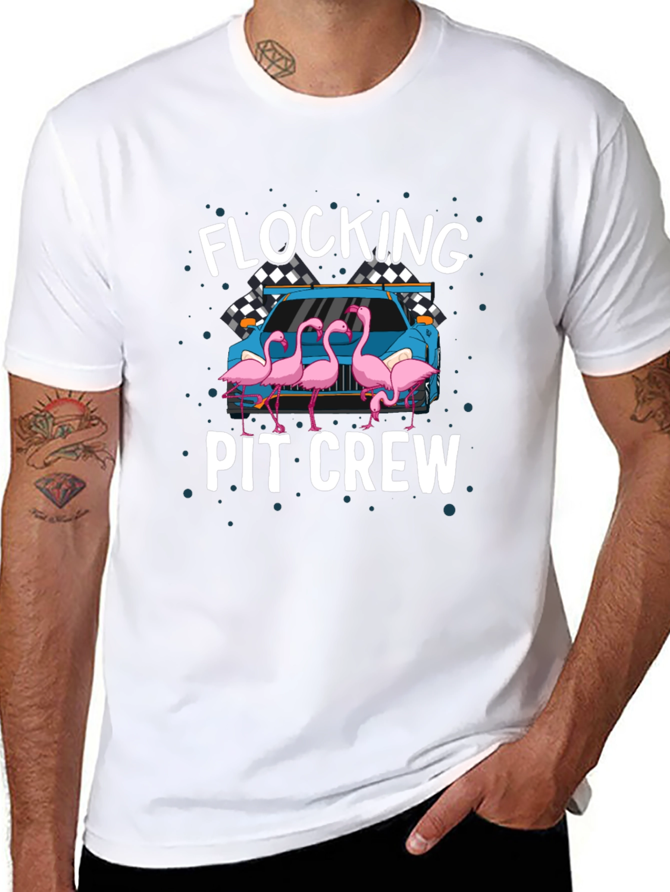 Flocking Pit Crew T-Shirt