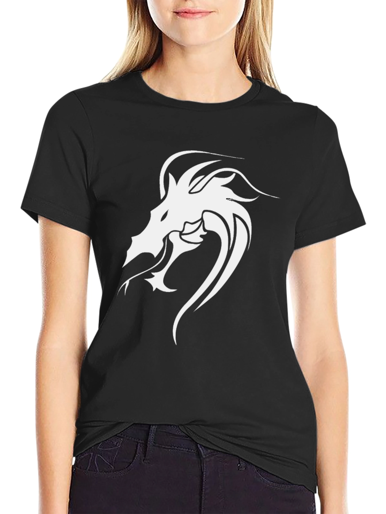 Dragon Graphic Black Tee Shirt