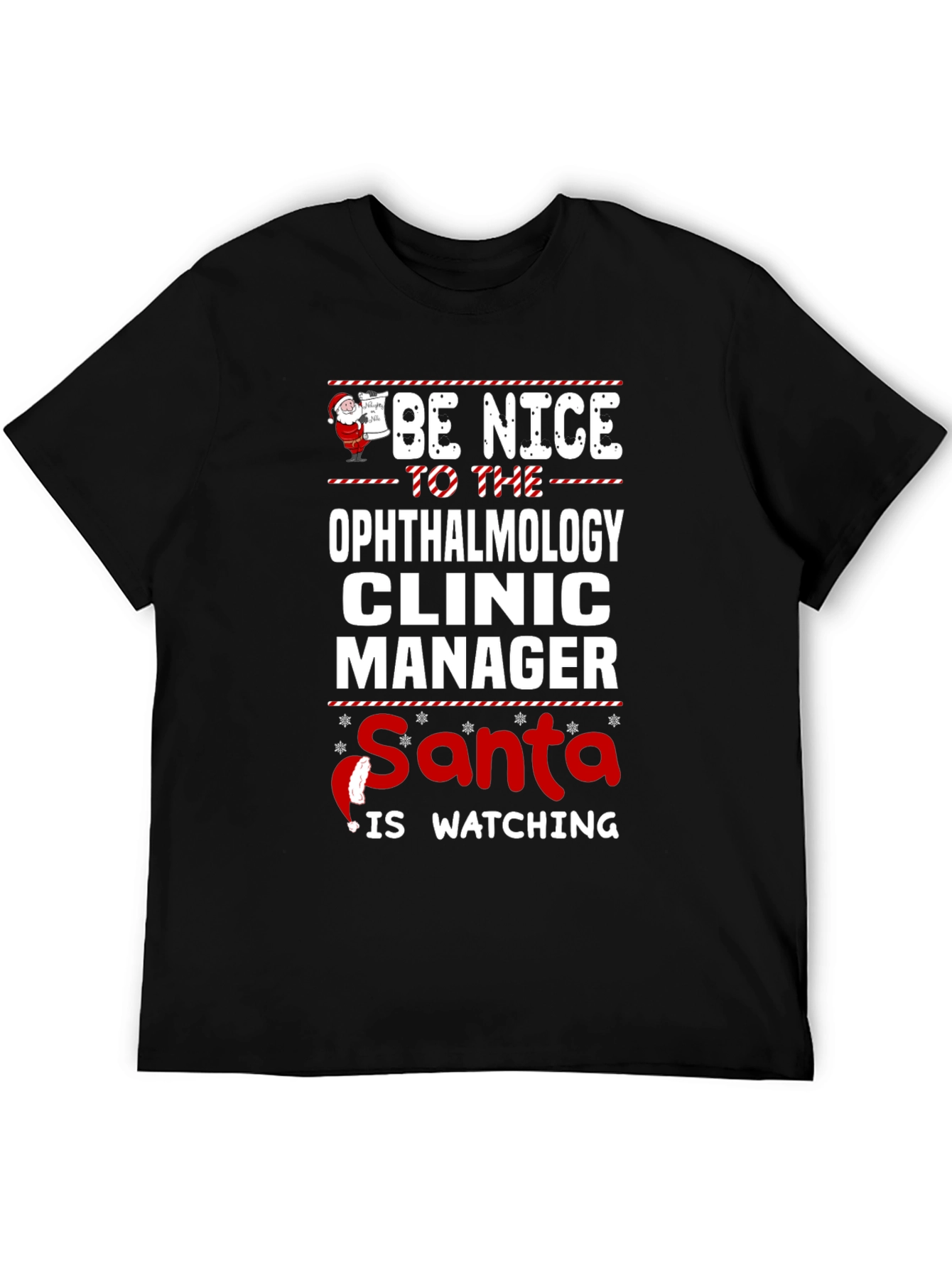 Ophthalmology Clinic Manager Christmas T-Shirt