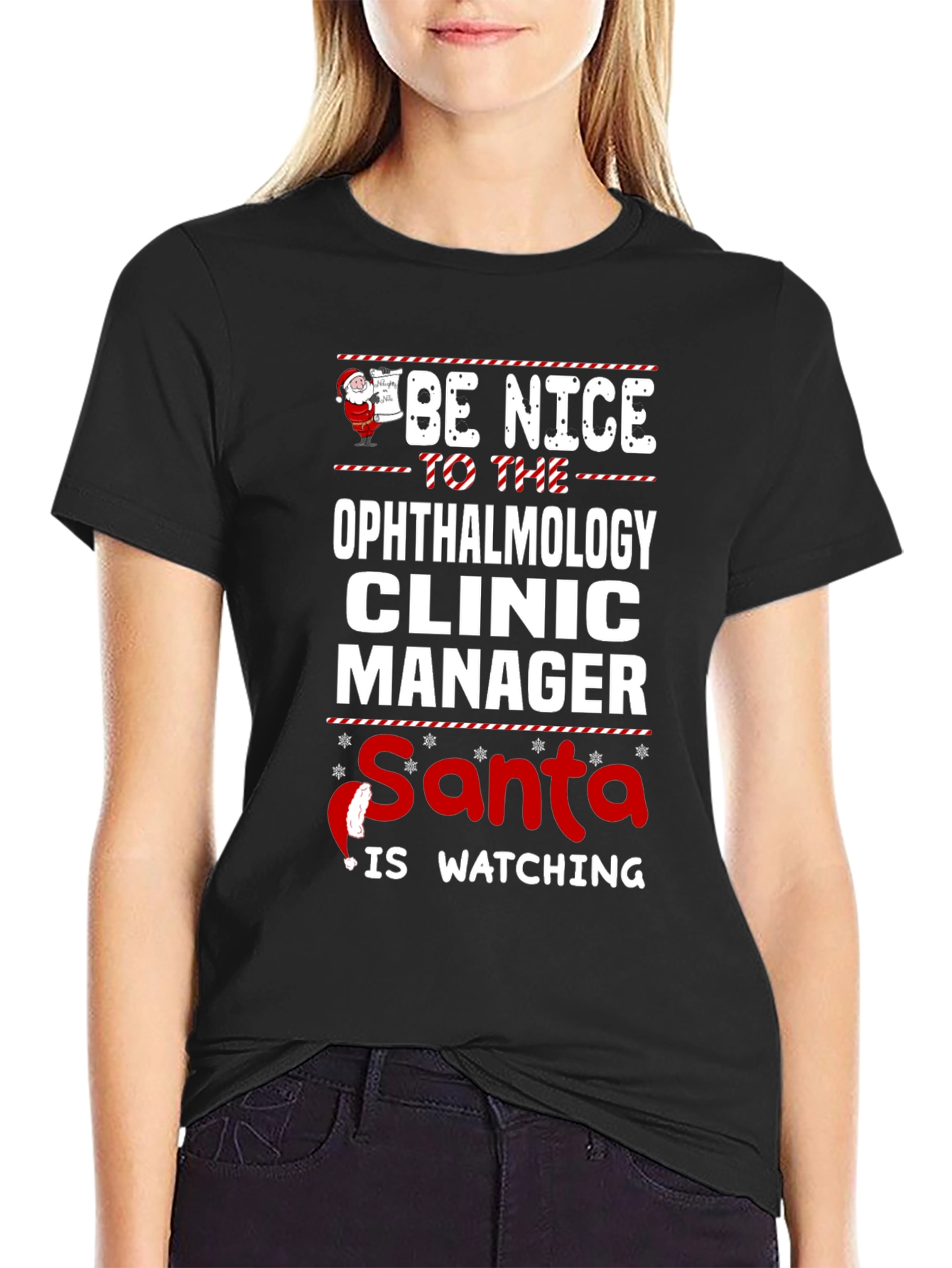 Ophthalmology Clinic Manager Christmas T-Shirt