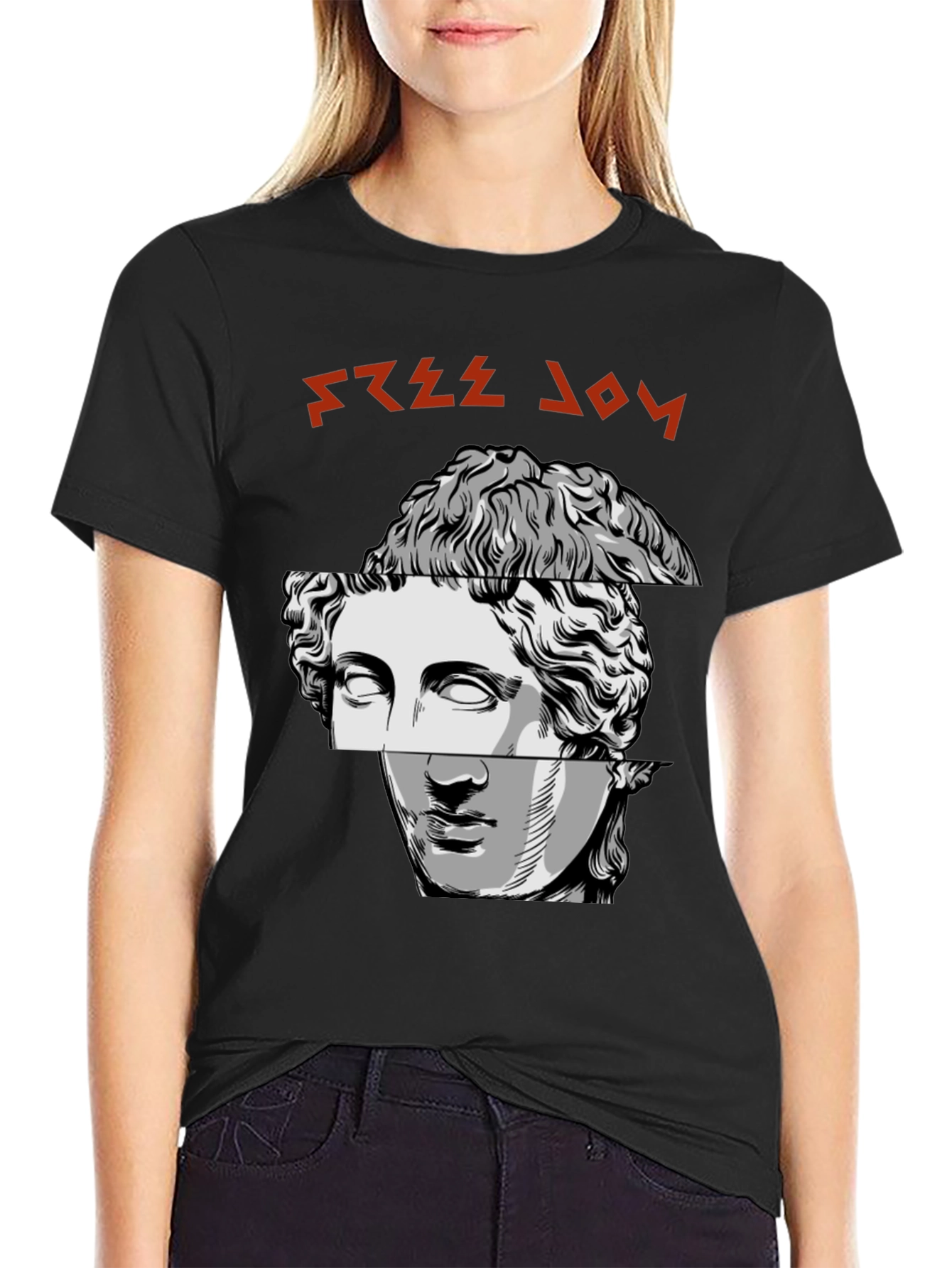 Modern Art Tee - Greek Bust Design