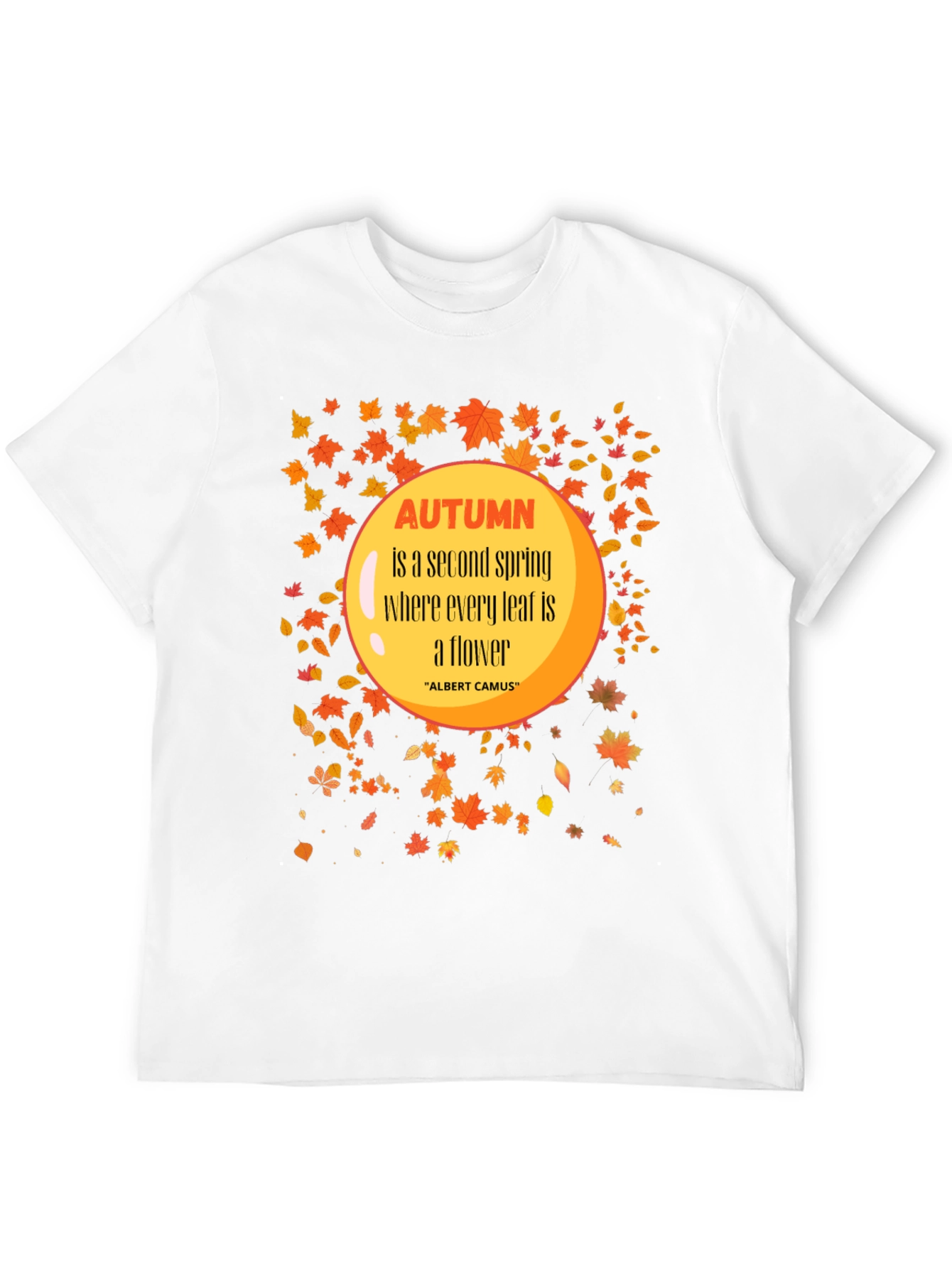 Autumn Leaves Graphic T-Shirt - Trendy Fall Apparel