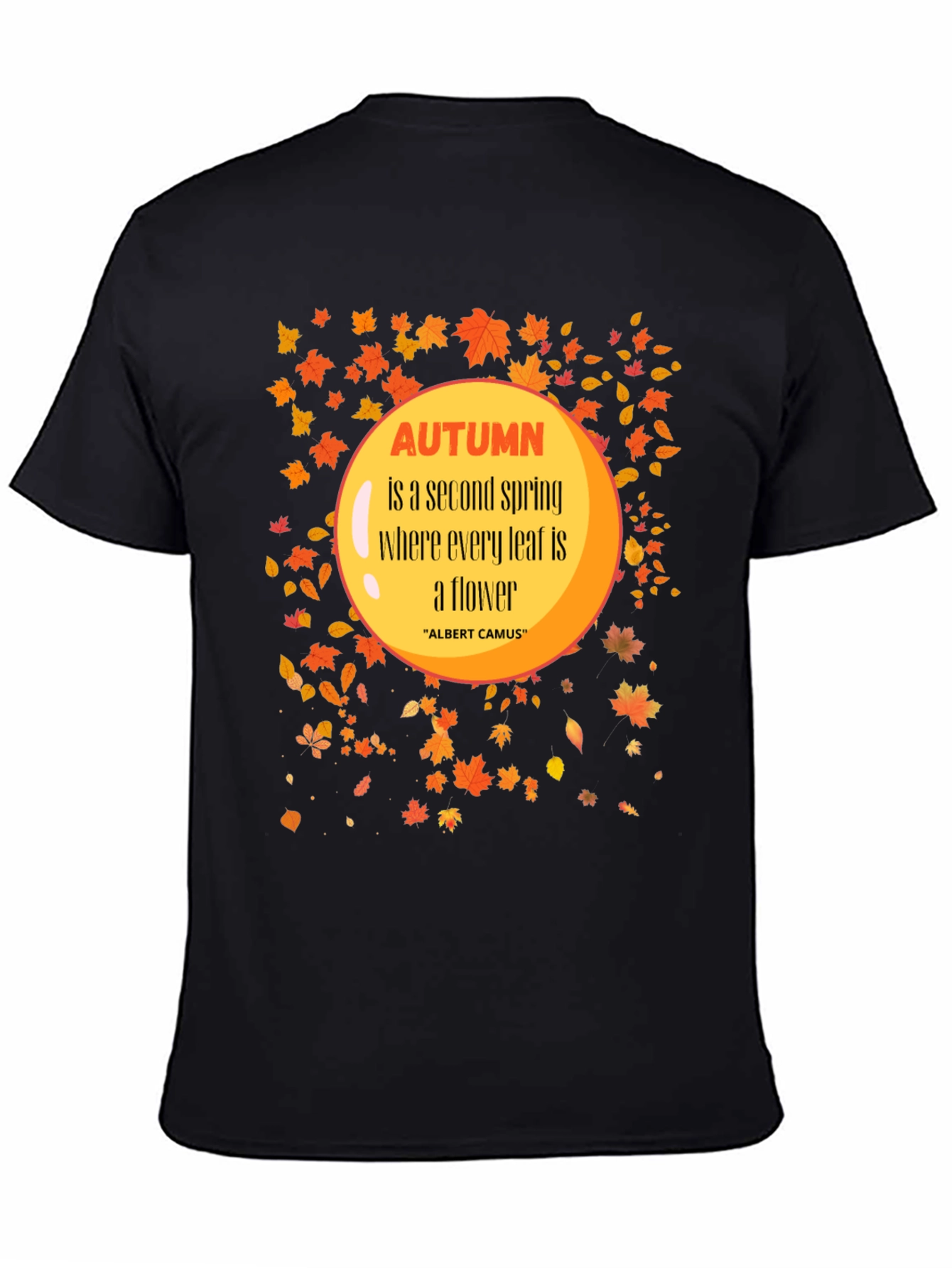 Autumn Leaves Graphic T-Shirt - Trendy Fall Apparel