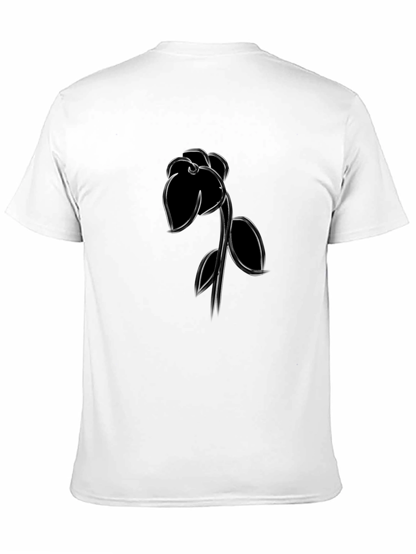 Black Rose Graphic Tee - Mens Casual Shirt