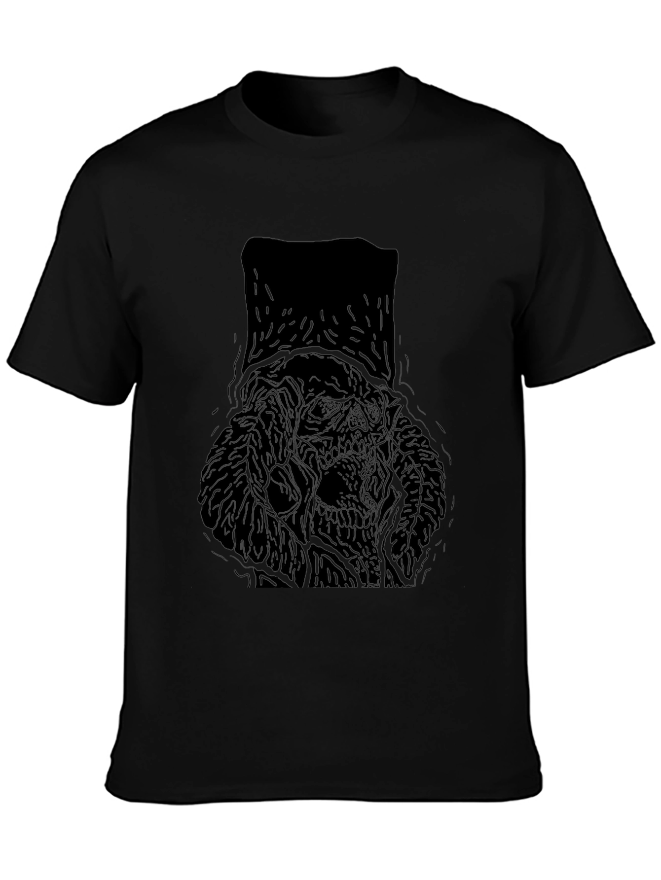 Dark Graphic Tee - Skull Design