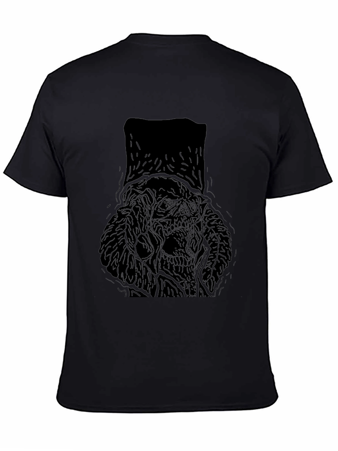 Dark Graphic Tee - Skull Design
