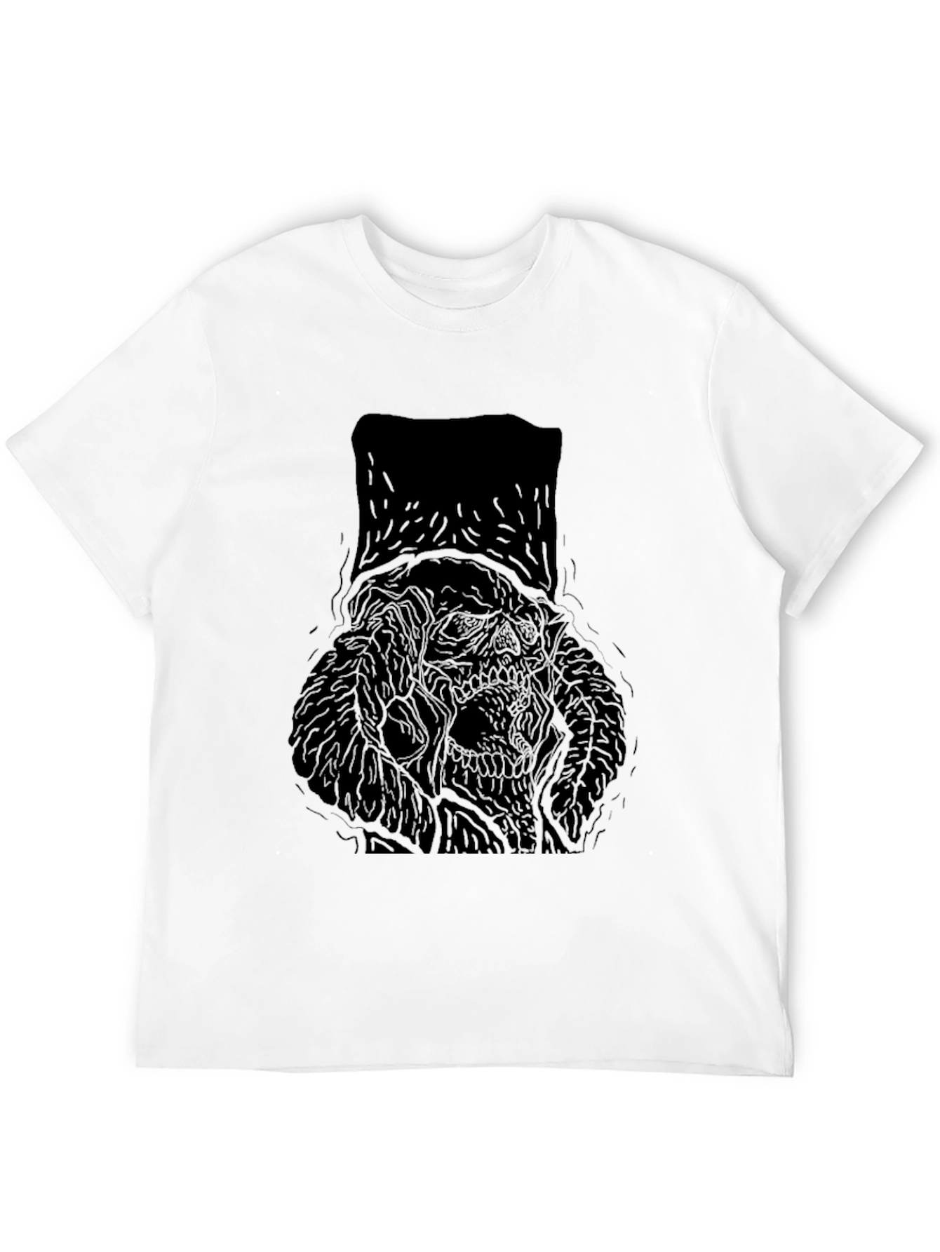 Dark Graphic Tee - Skull Design