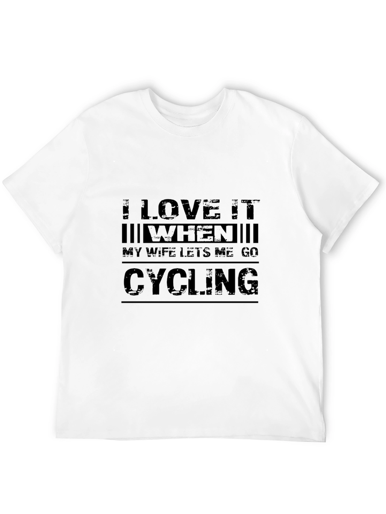 Cycling Fan Black Graphic T-Shirt