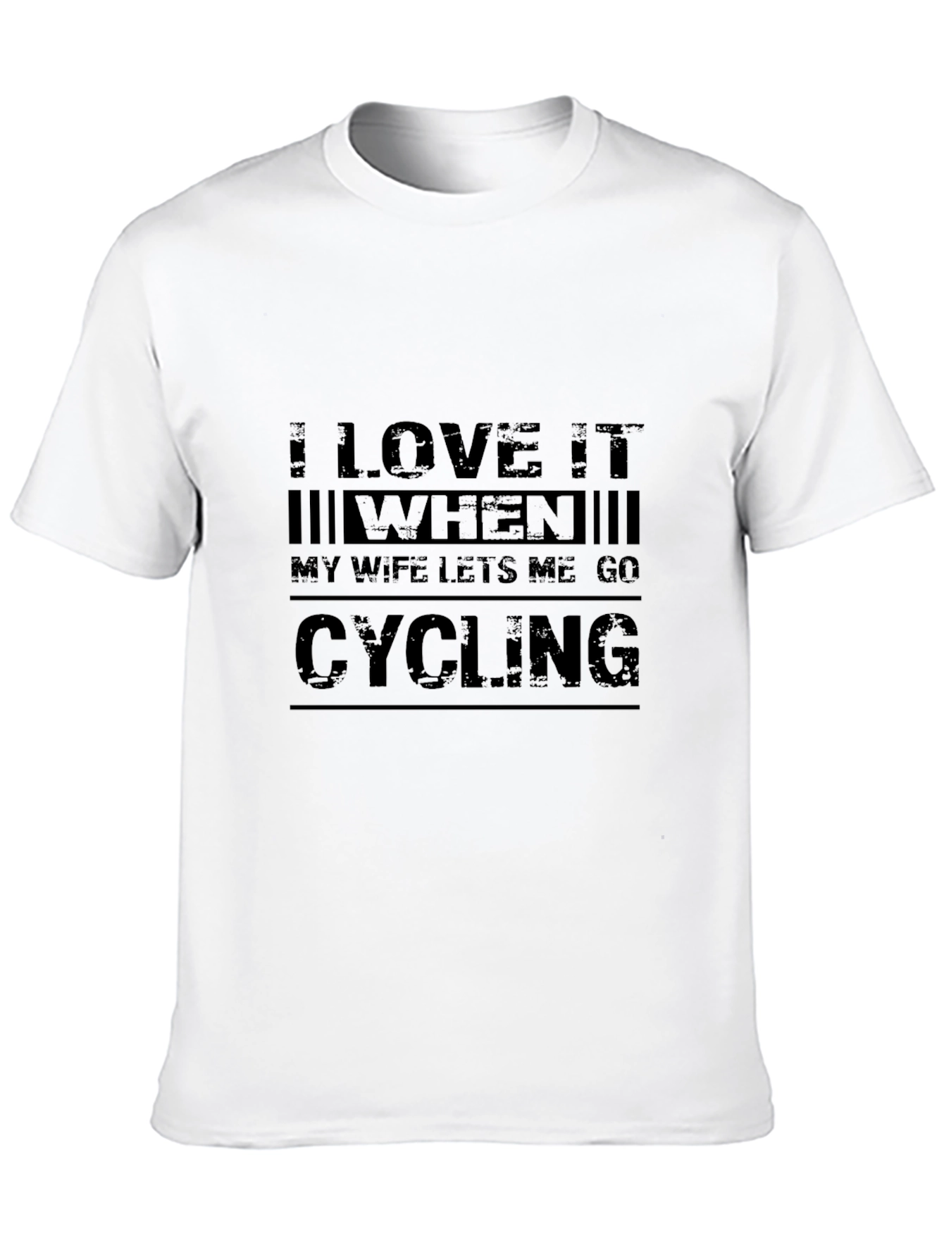 Cycling Fan Black Graphic T-Shirt