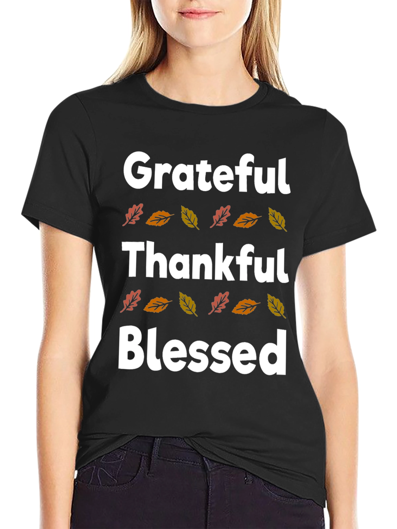 Grateful Thankful Blessed Fall T-Shirt