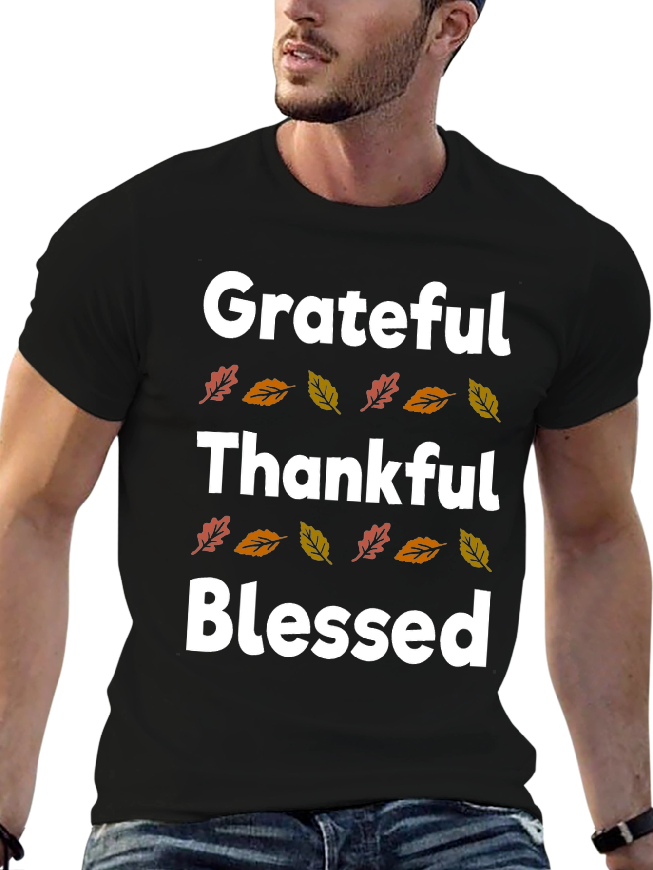 Grateful Thankful Blessed Fall T-Shirt