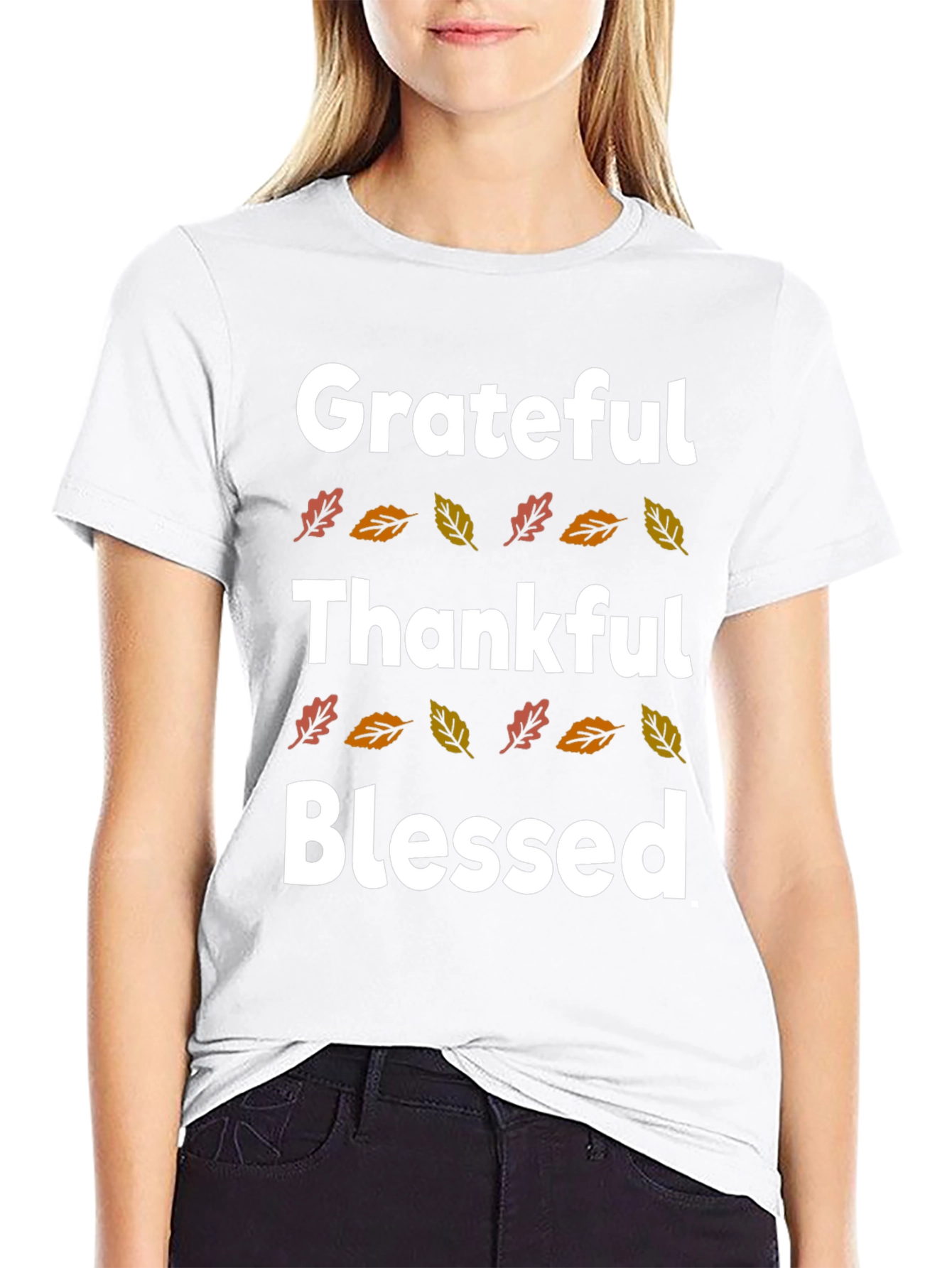 Grateful Thankful Blessed Fall T-Shirt