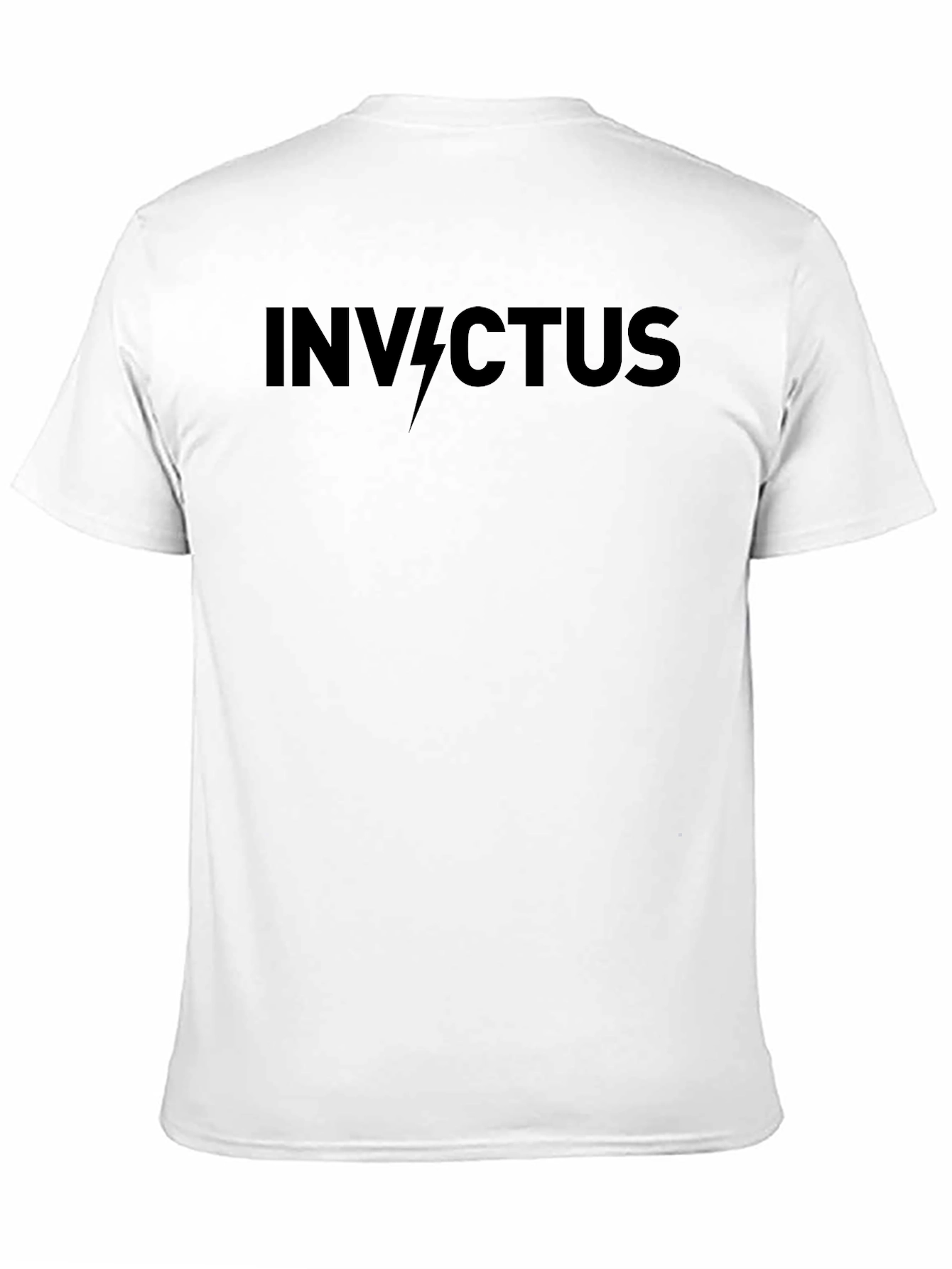 Invictus Graphic Tee - Black Cotton Casual T-Shirt