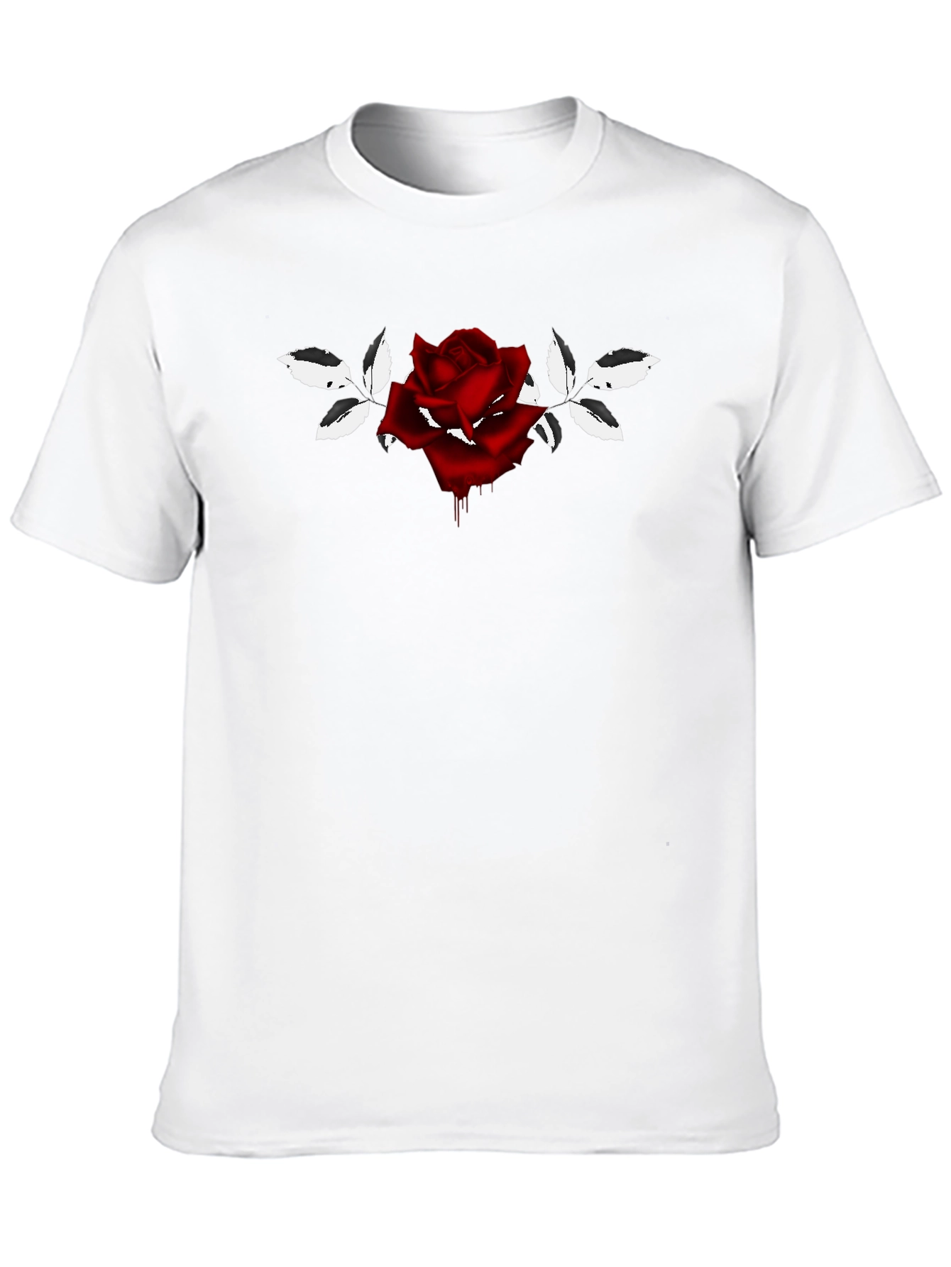 Rose Graphic Black T-Shirt