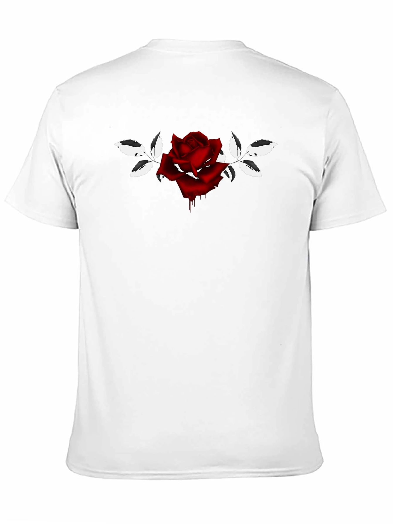 Rose Graphic Black T-Shirt