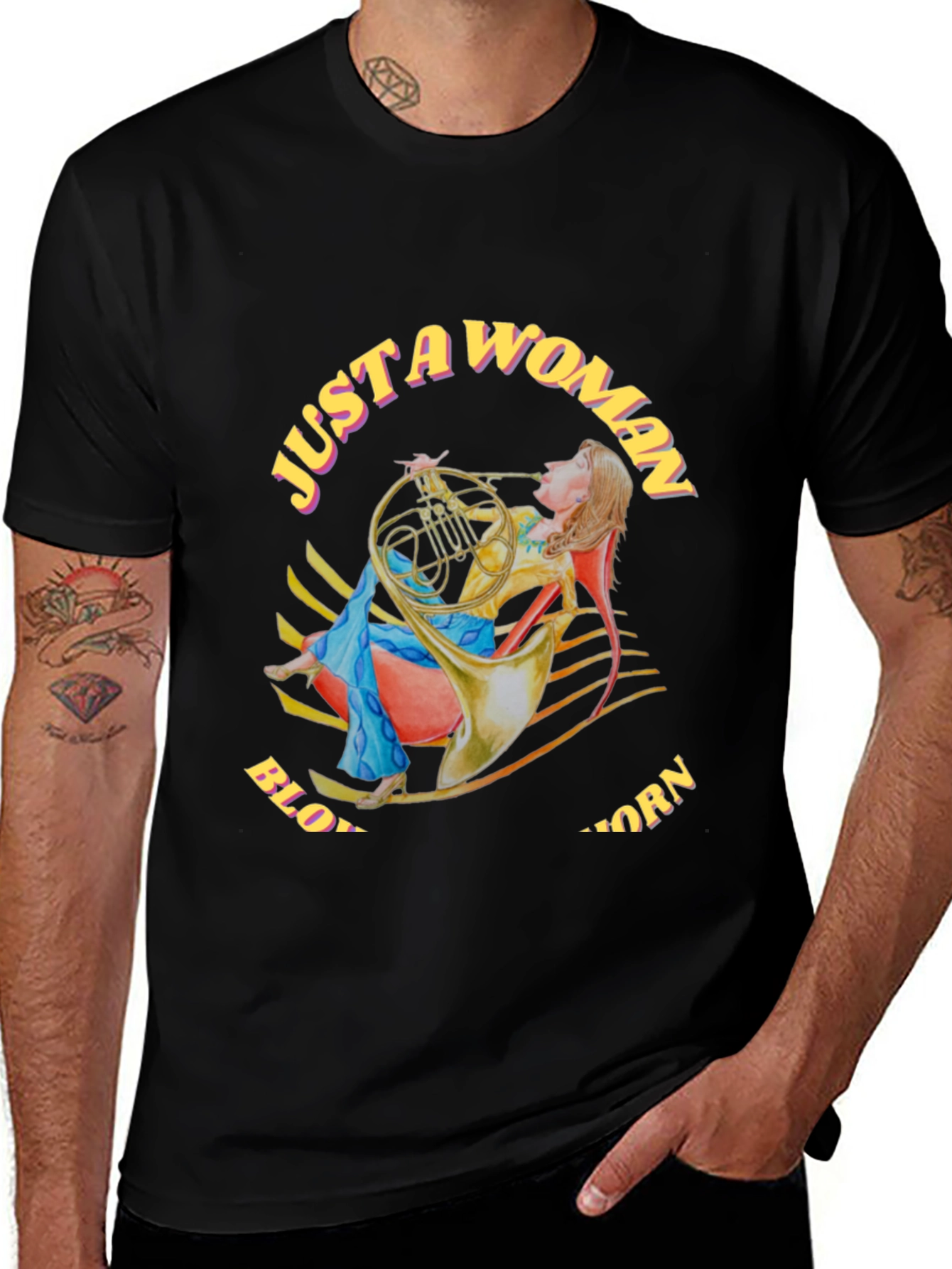 Just A Woman Blowing A Horn T-Shirt