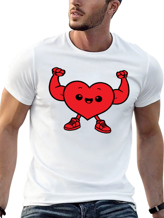 Heart Muscle Funny Gym Workout T-Shirt