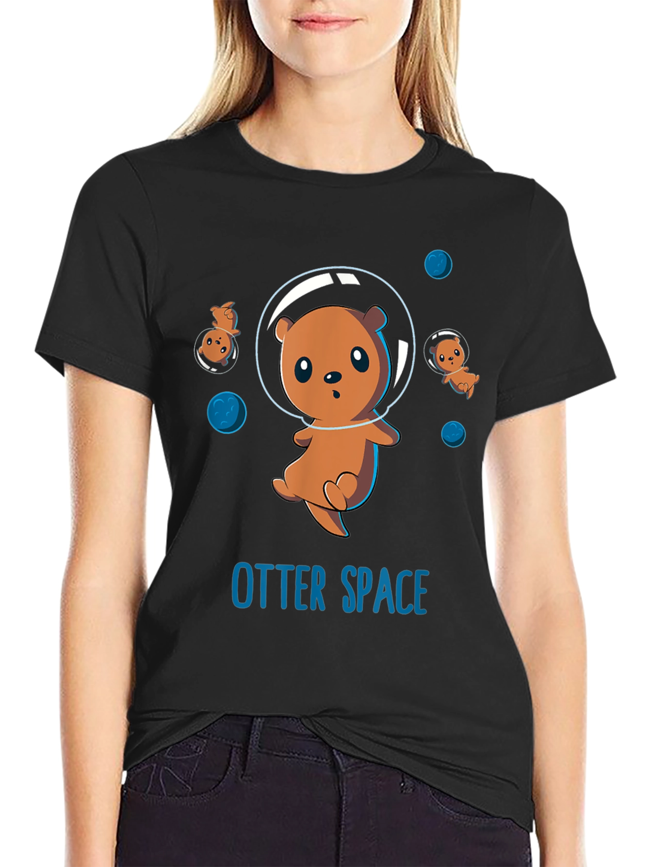 Otter Space Graphic T-Shirt