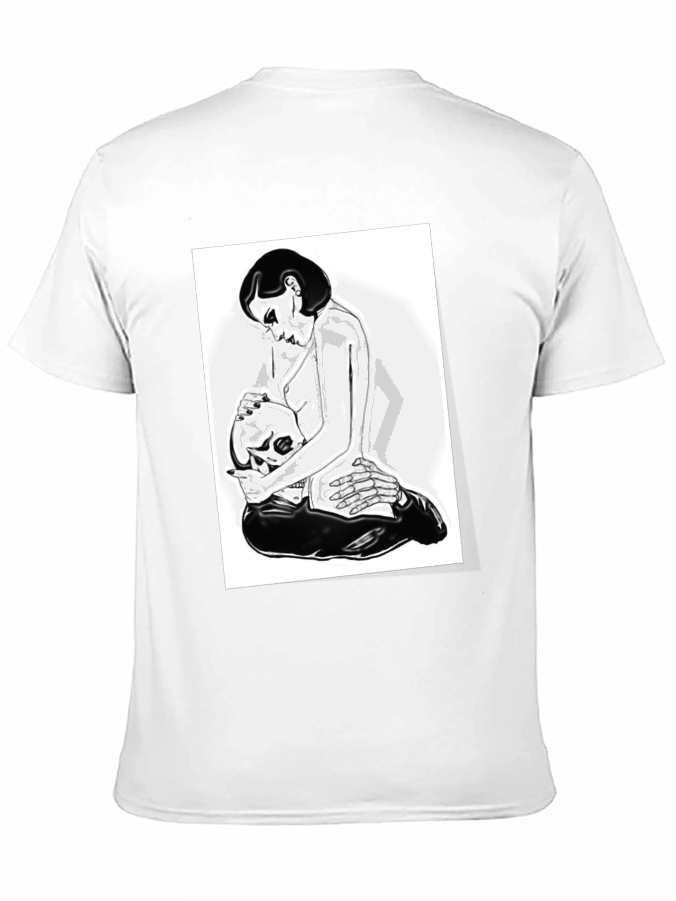 Graphic T-Shirt - Woman and Skull Design