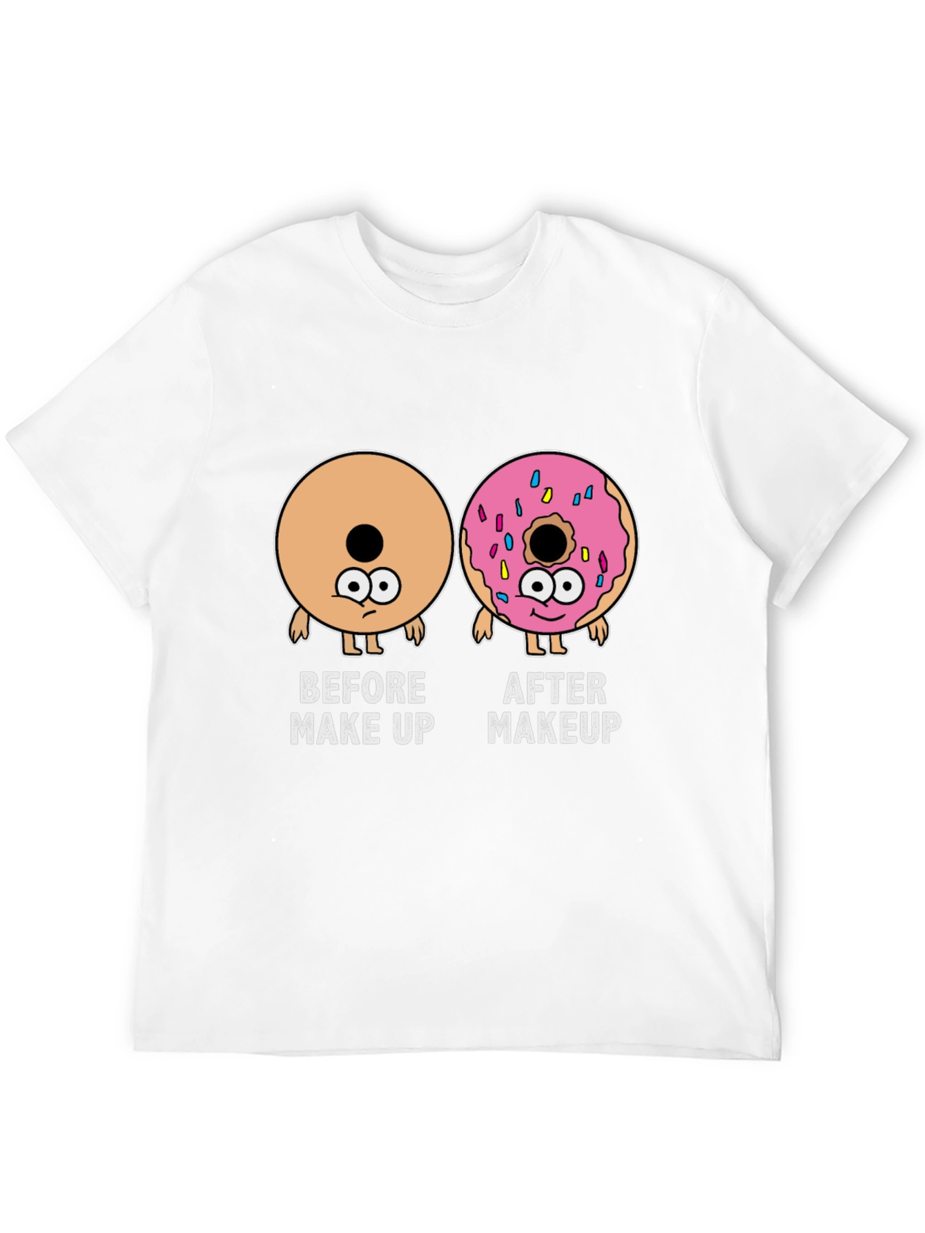 Makeup Donut Funny Graphic Tee