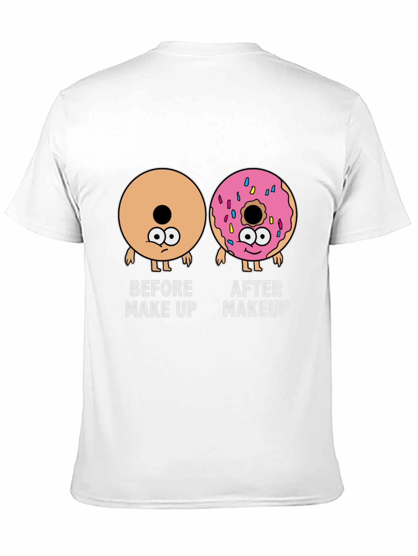 Makeup Donut Funny Graphic Tee