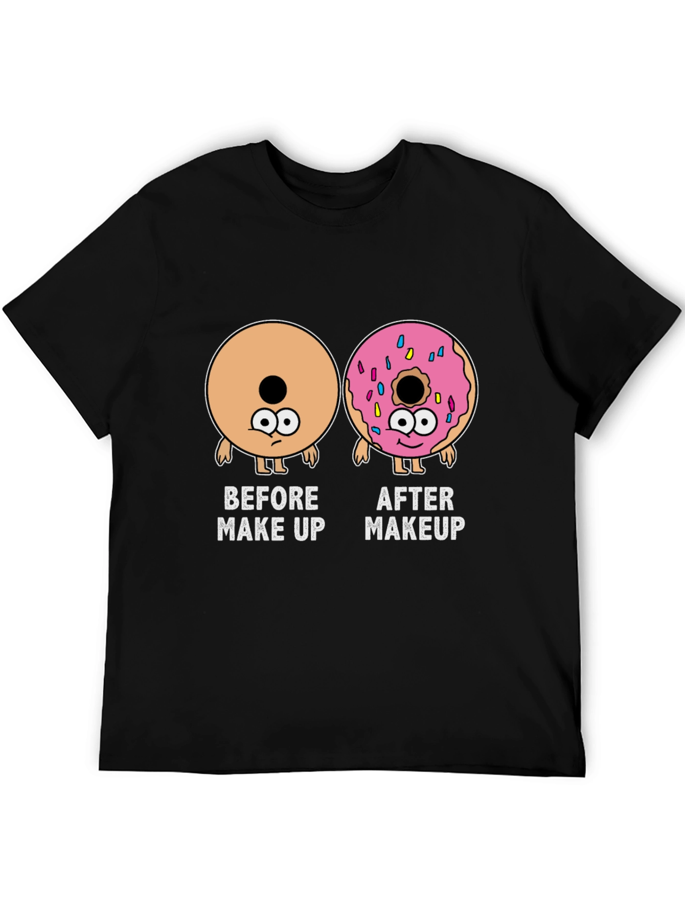 Makeup Donut Funny Graphic Tee
