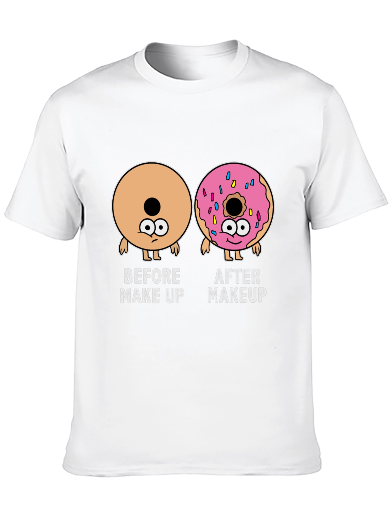 Makeup Donut Funny Graphic Tee