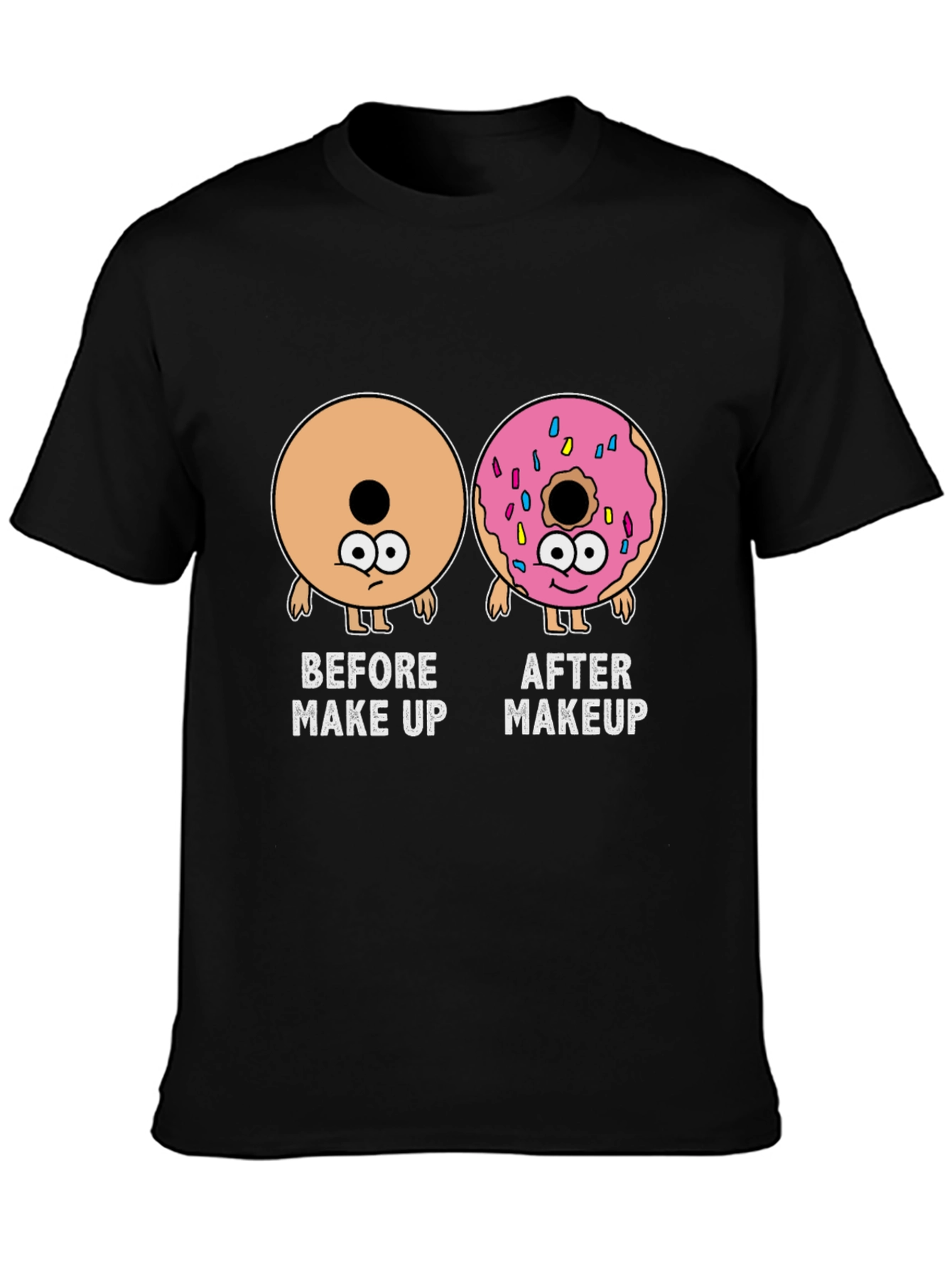Makeup Donut Funny Graphic Tee