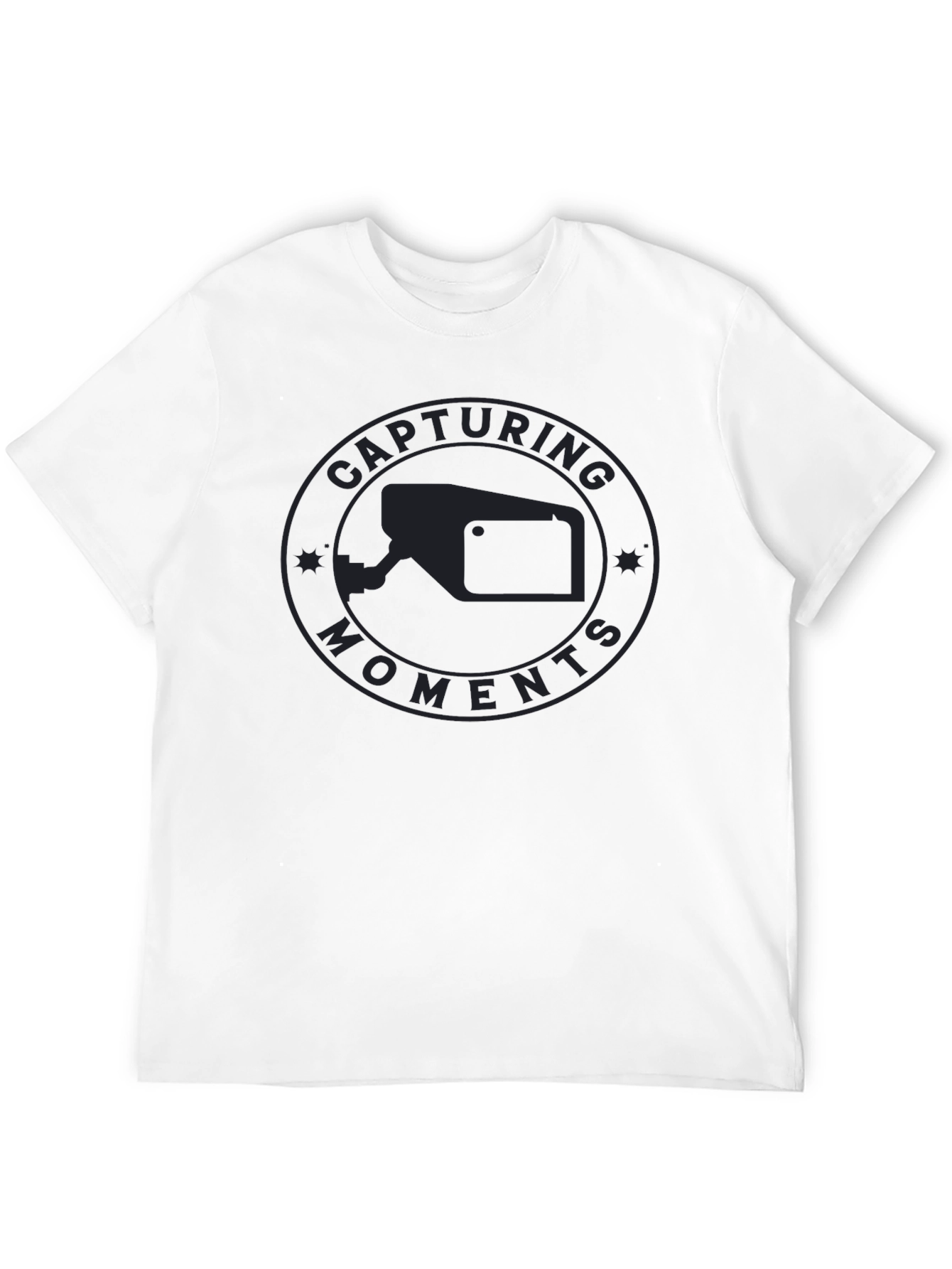Capturing Moments Black Graphic Tee