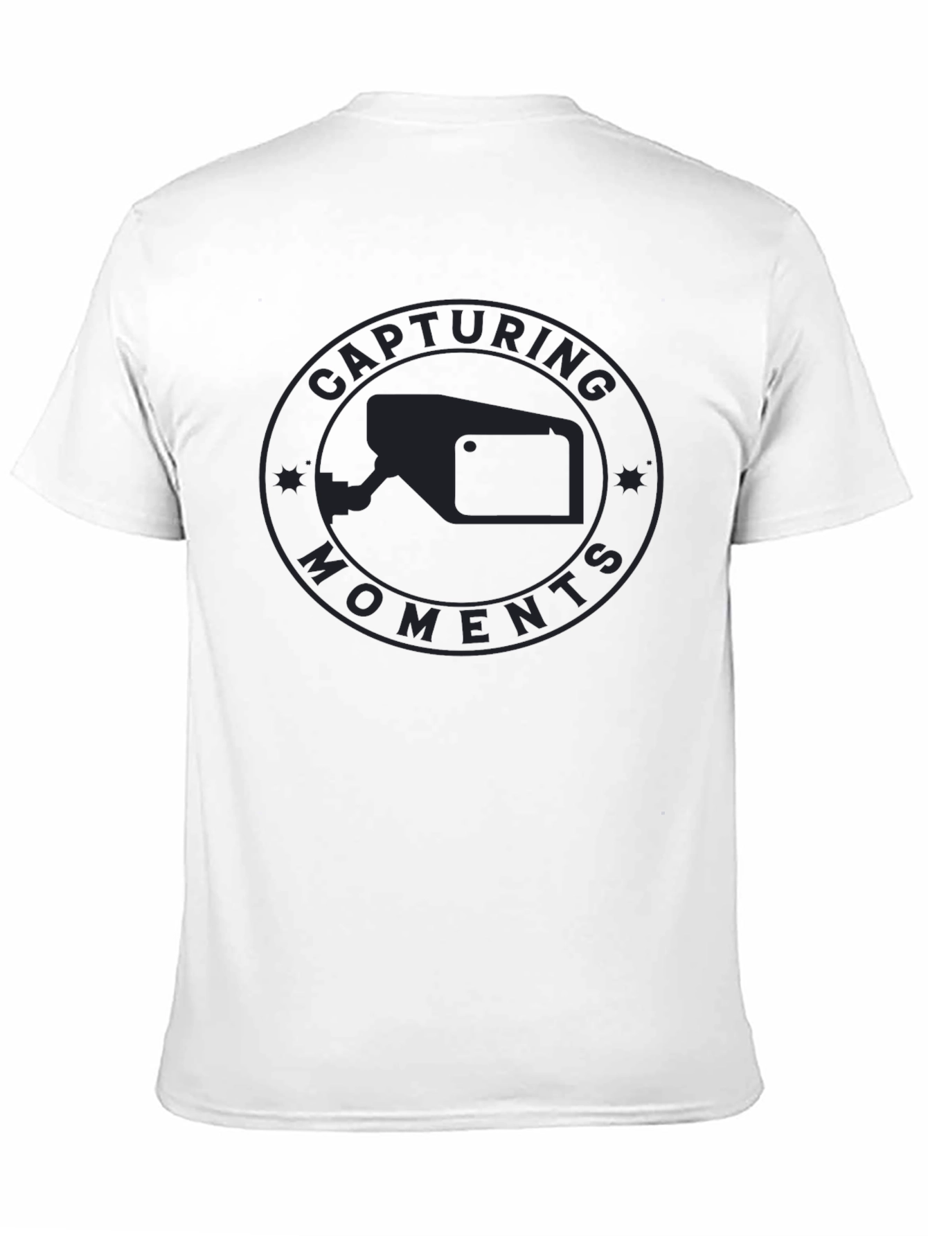 Capturing Moments Black Graphic Tee