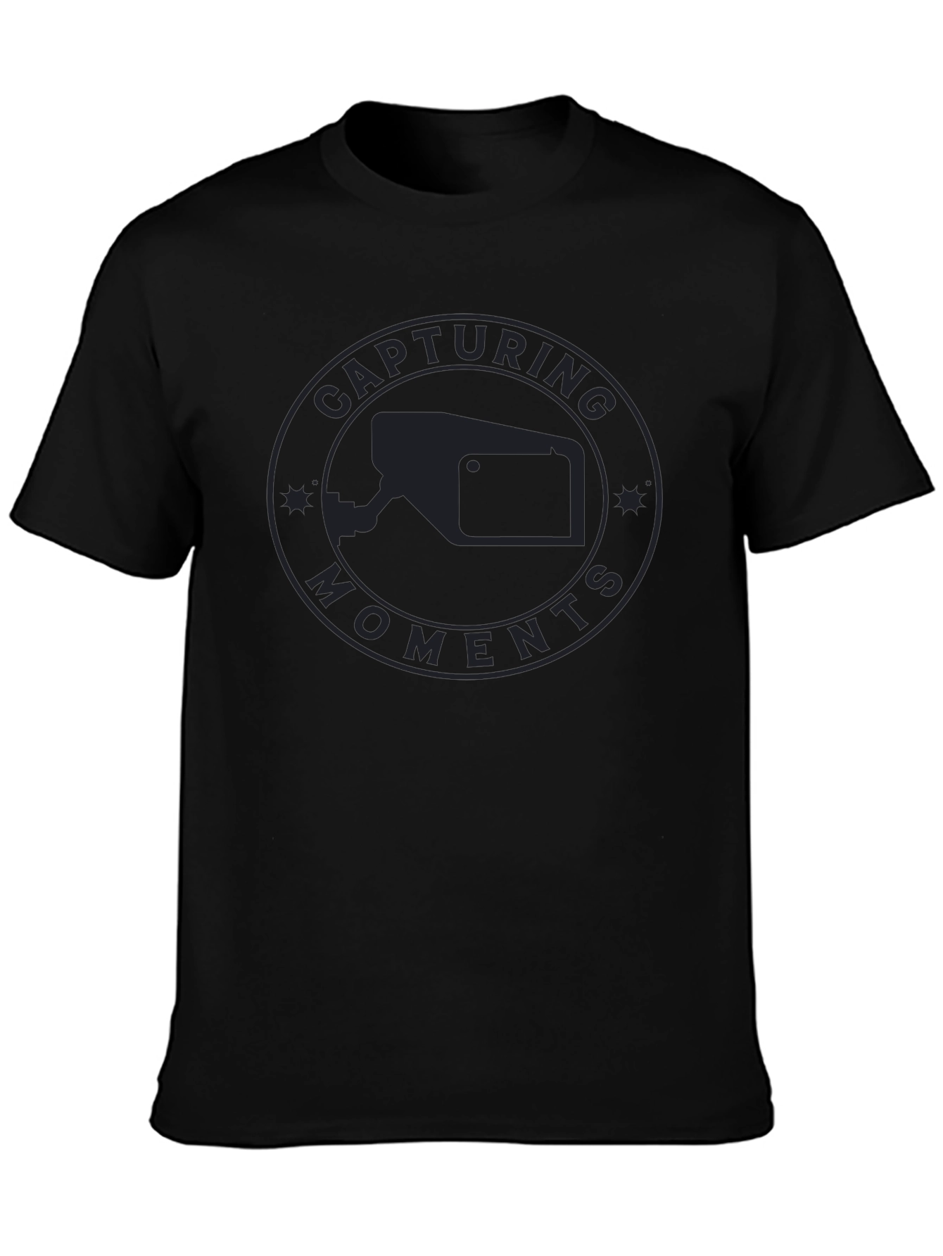 Capturing Moments Black Graphic Tee