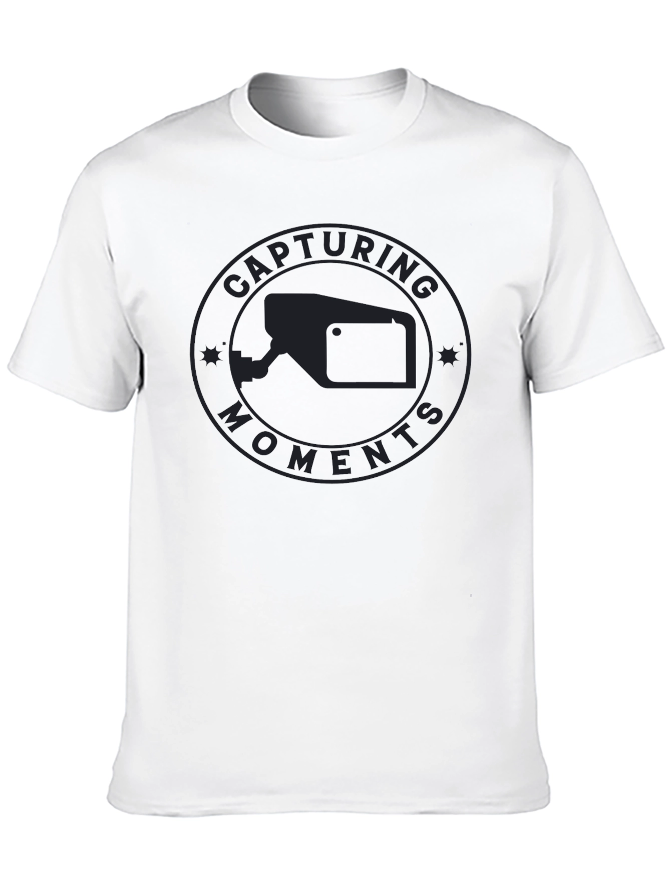 Capturing Moments Black Graphic Tee