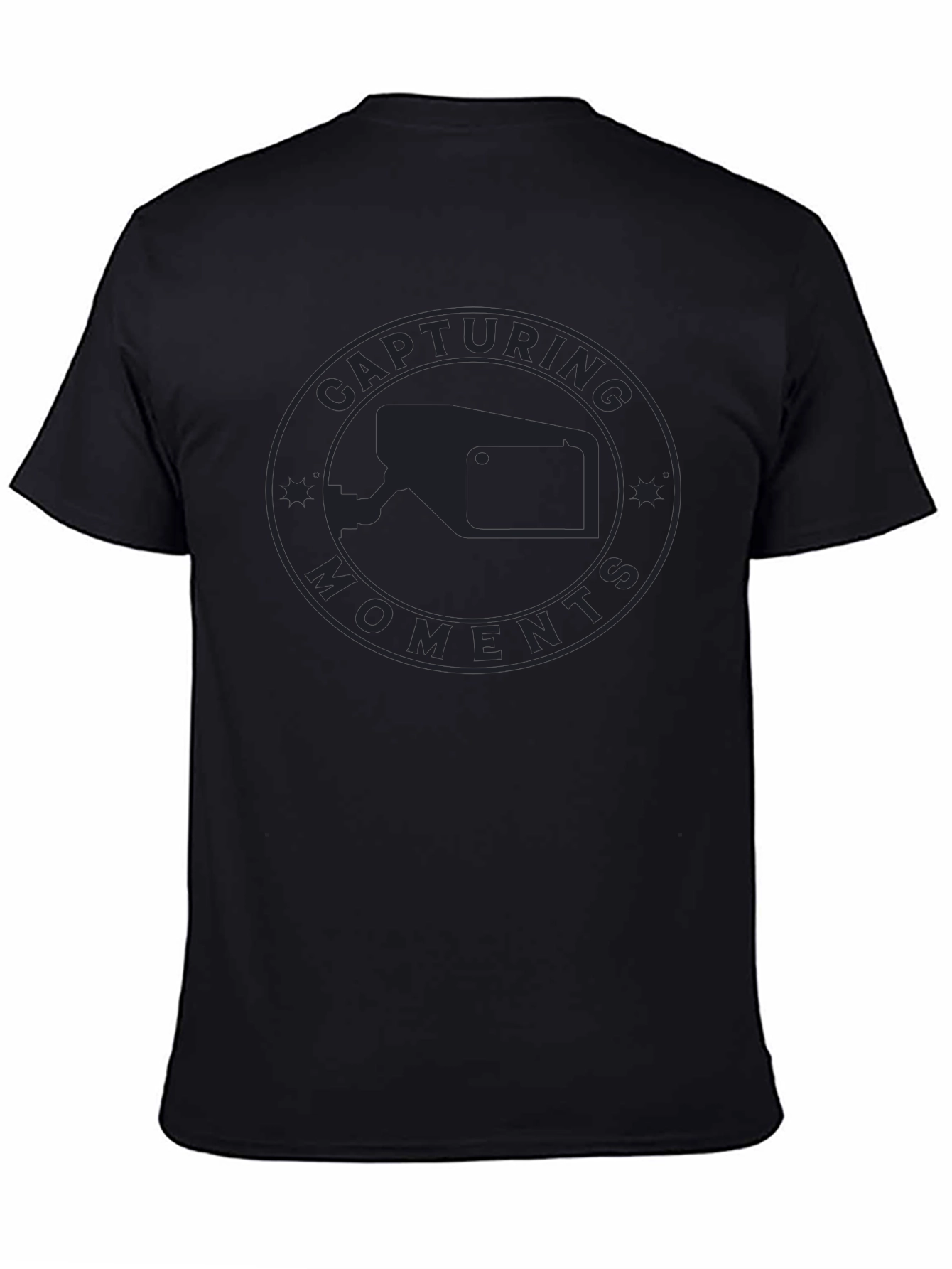 Capturing Moments Black Graphic Tee