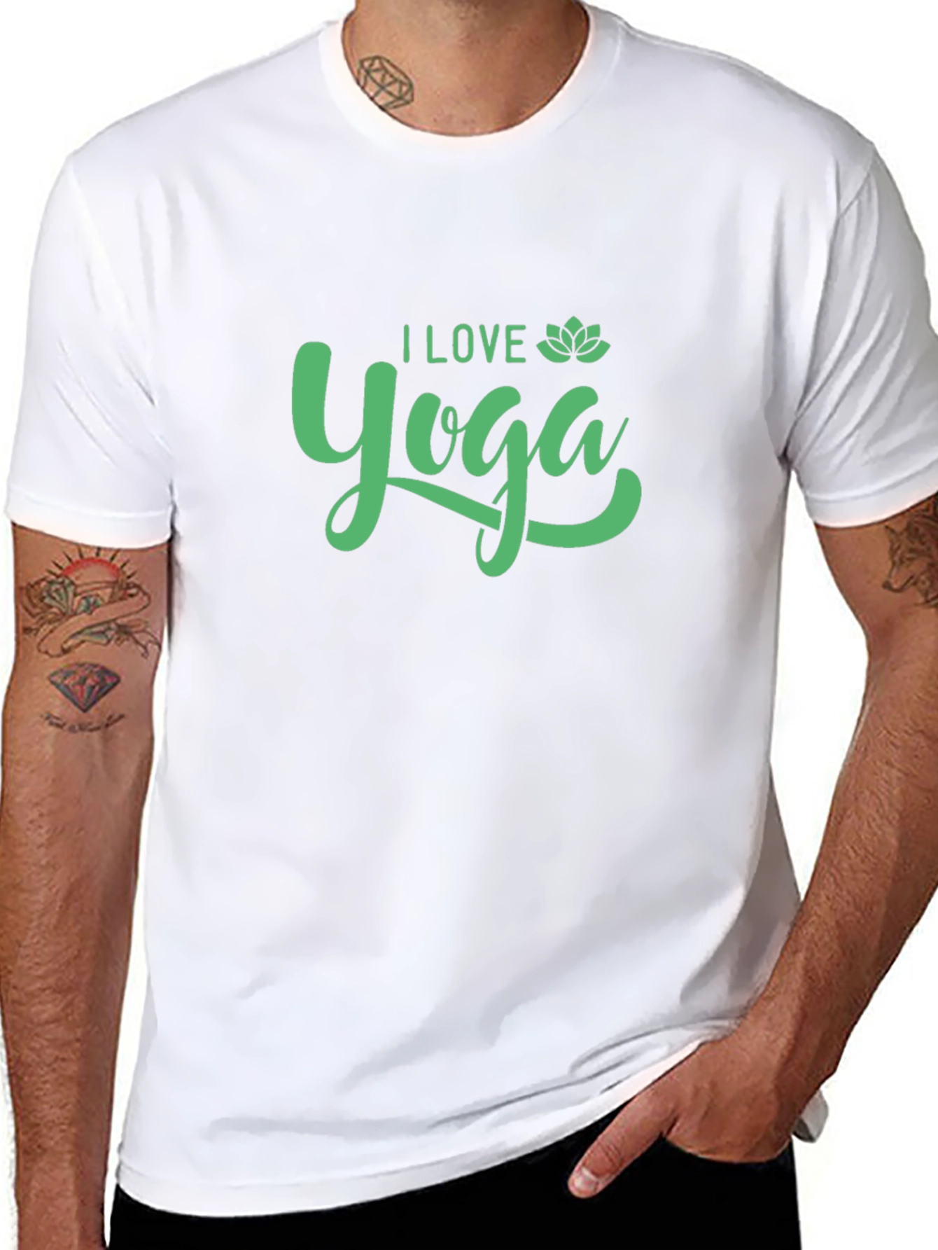 I Love Yoga T-Shirt - Black