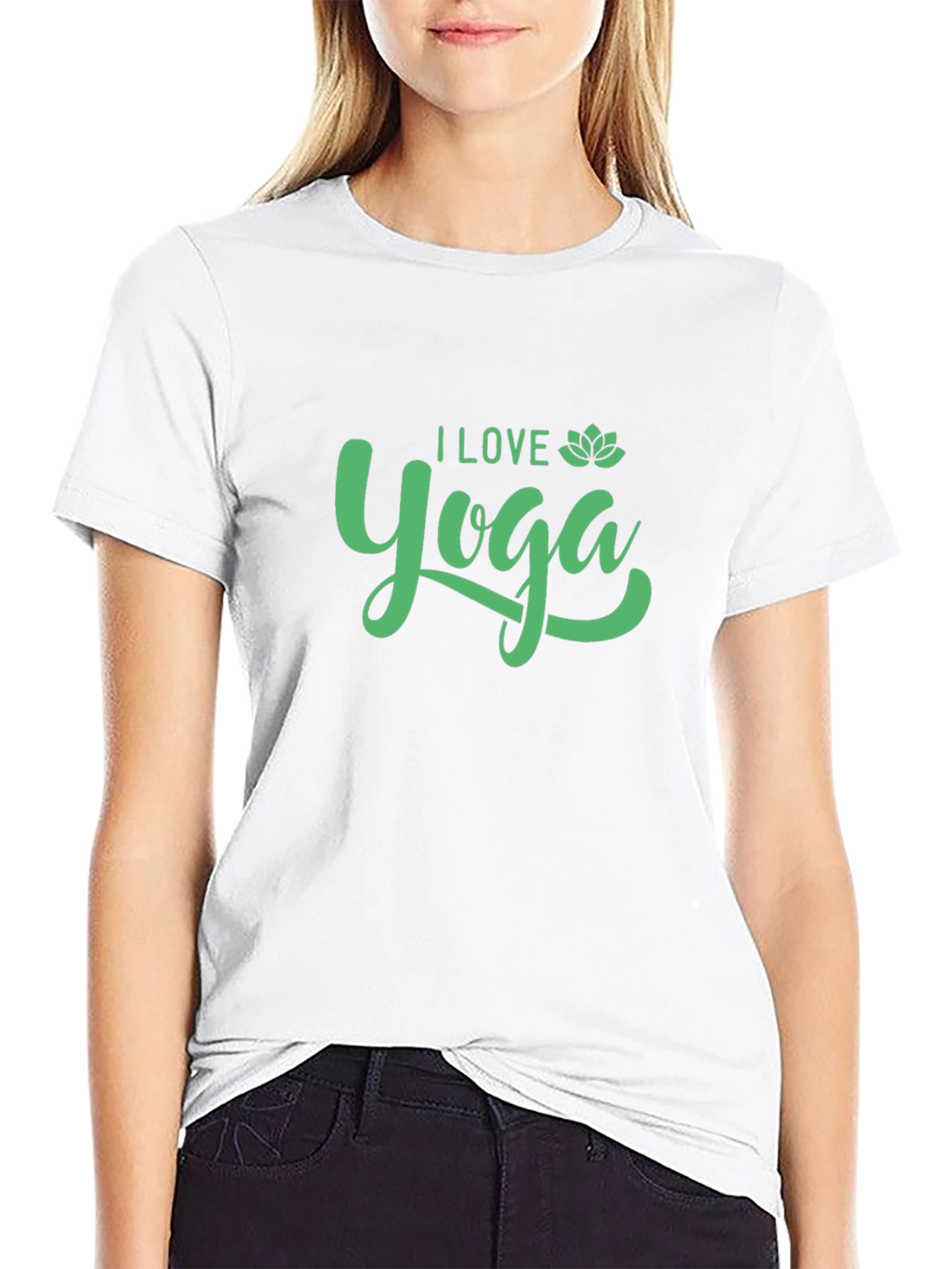 I Love Yoga T-Shirt - Black